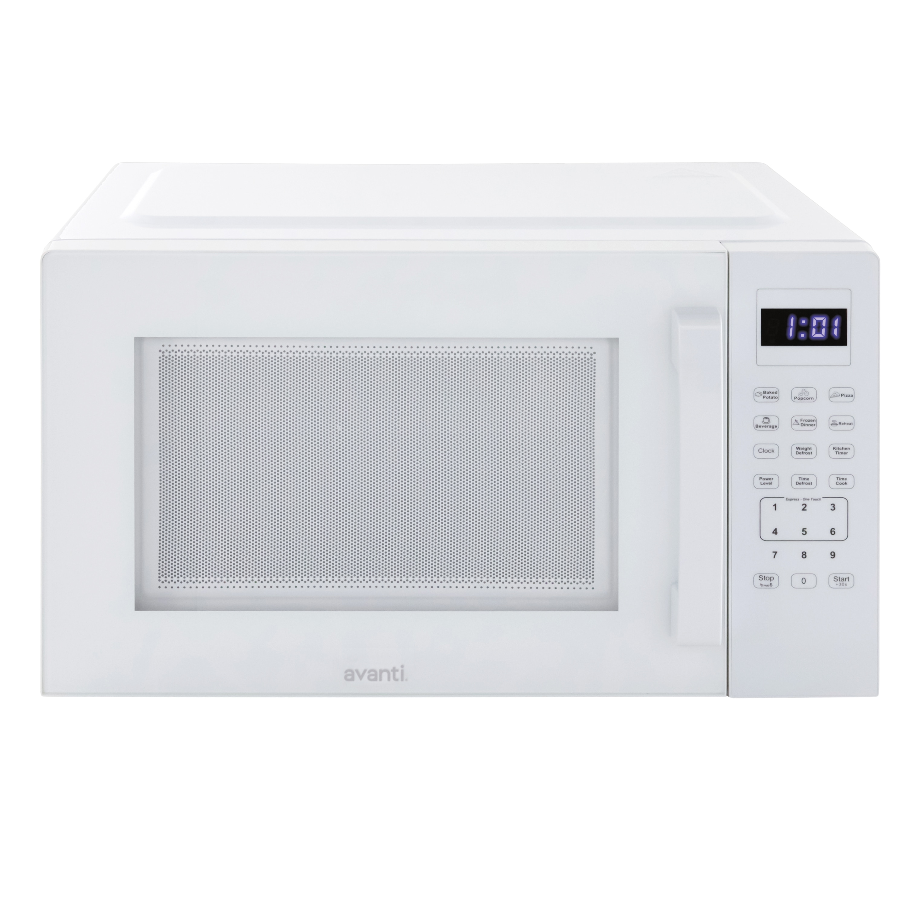 Avanti 1.5 cu ft White Countertop Microwave with Timer