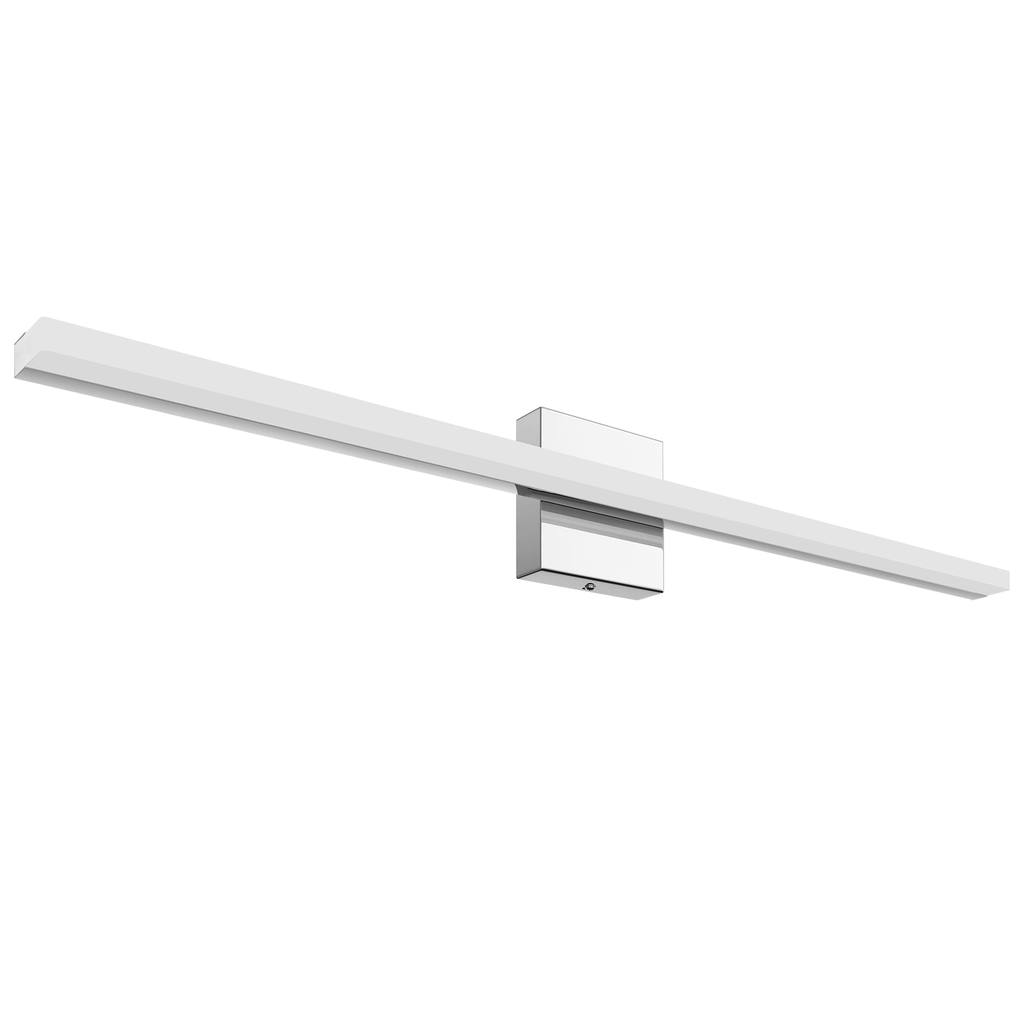 LamQee 06FTL0600CCW Bar Vanity Light Wall Sconce 31.5-in 1 -Light Polished Off-white Integrated LED Modern/contemporary Vanity light