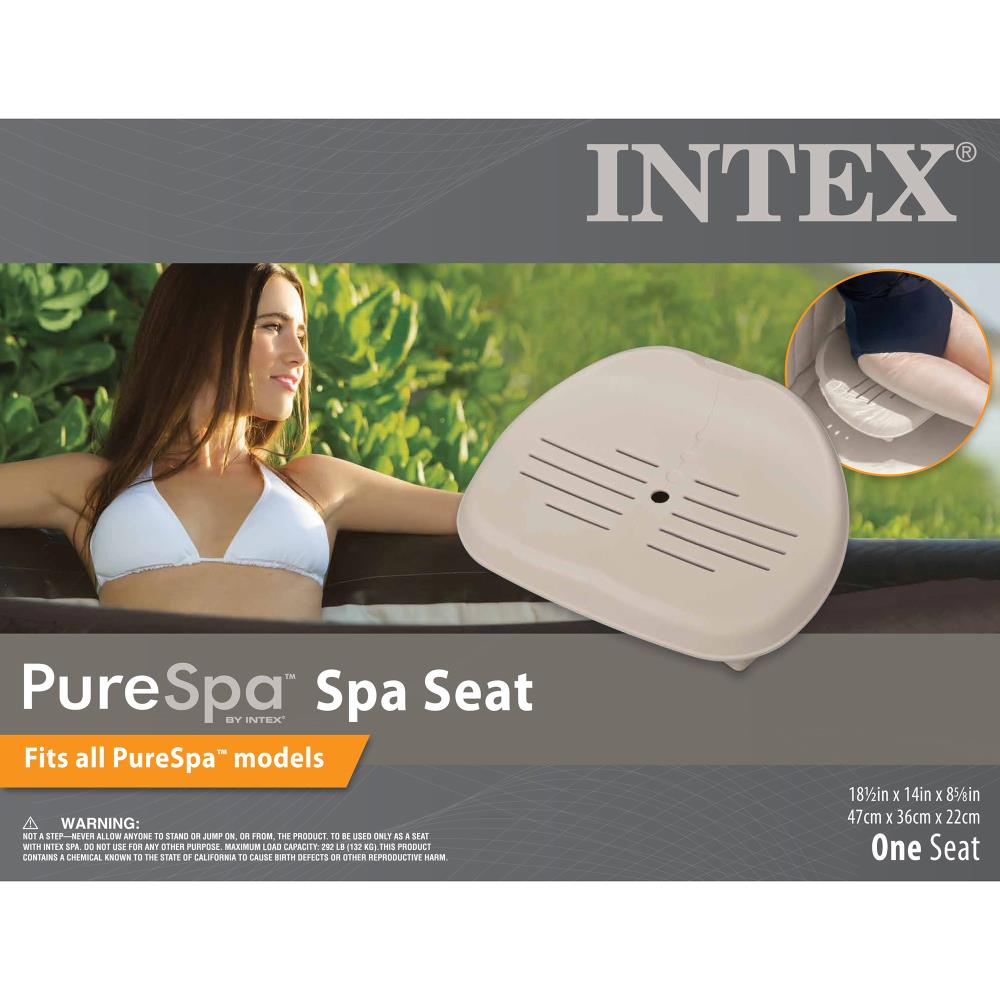 Intex Off-White Polypropylene Spa Seat Accessory Pack, Adjustable Height,  Non-Slip Grip, UV Resistant, 300 lbs. Weight Capacity in the Hot Tub & Spa  Accessories department at