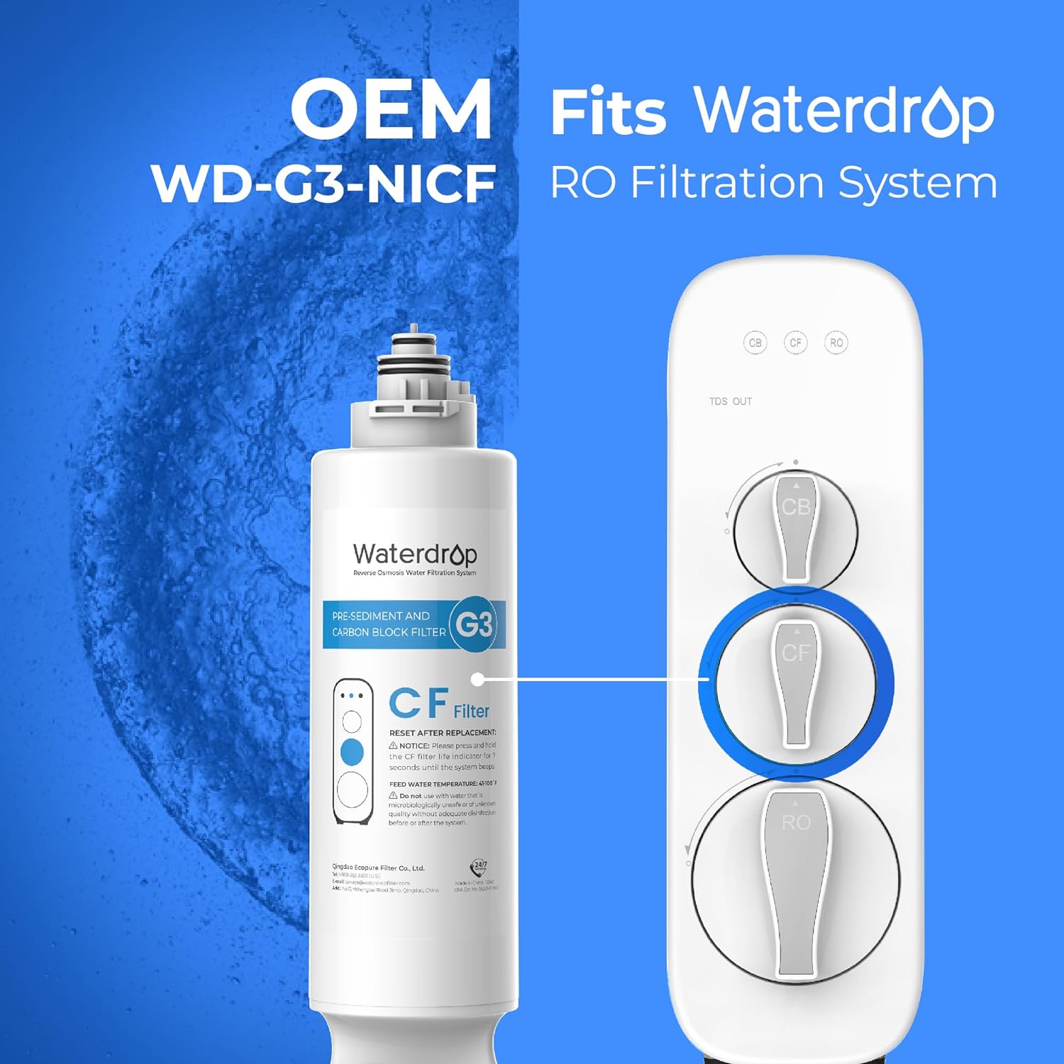 Waterdrop BL-WD-G3-N1CF Replacement-Water-Filters-Cartridges - View #2