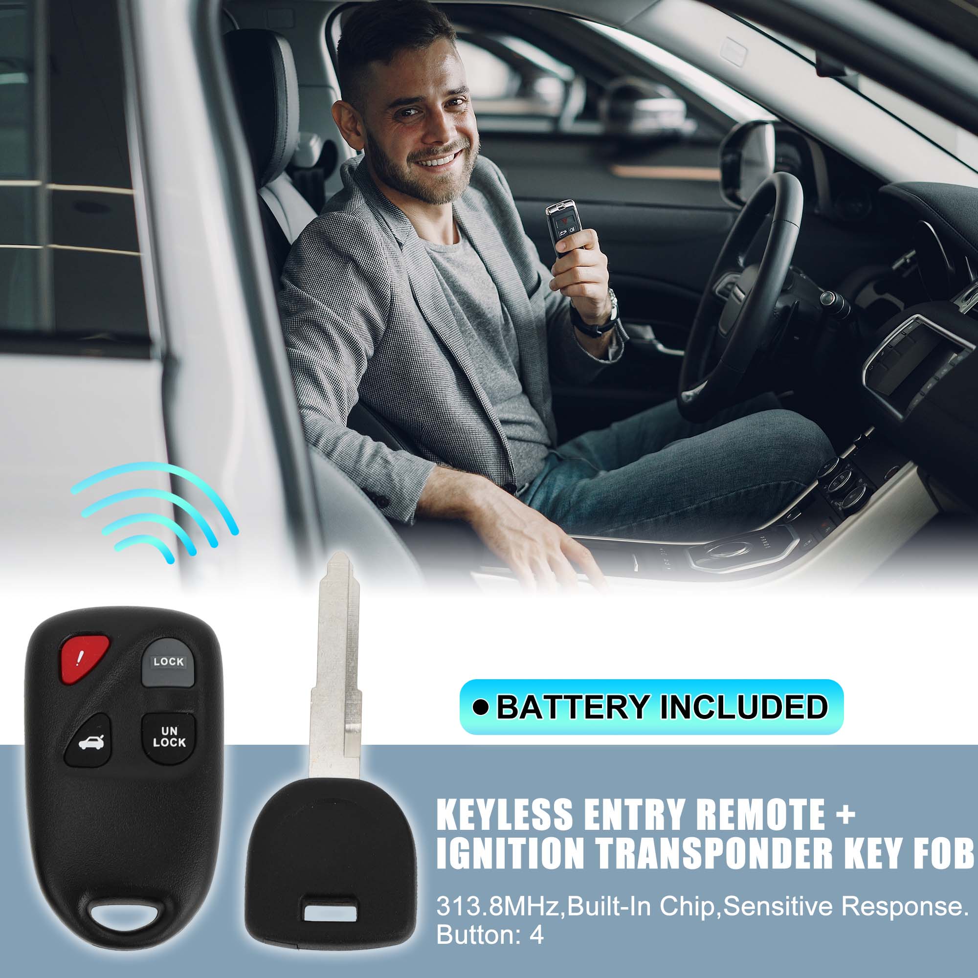Unique Bargains S25122900UX1297 Exterior-Car-Acc - View #2