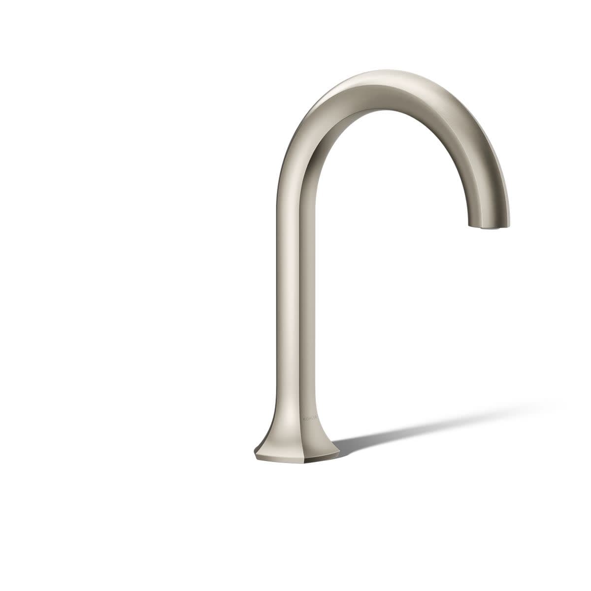 KOHLER Occasion Vibrant Brushed Nickel Sold separately Deck-mount Roman High-arc Bathtub Faucet