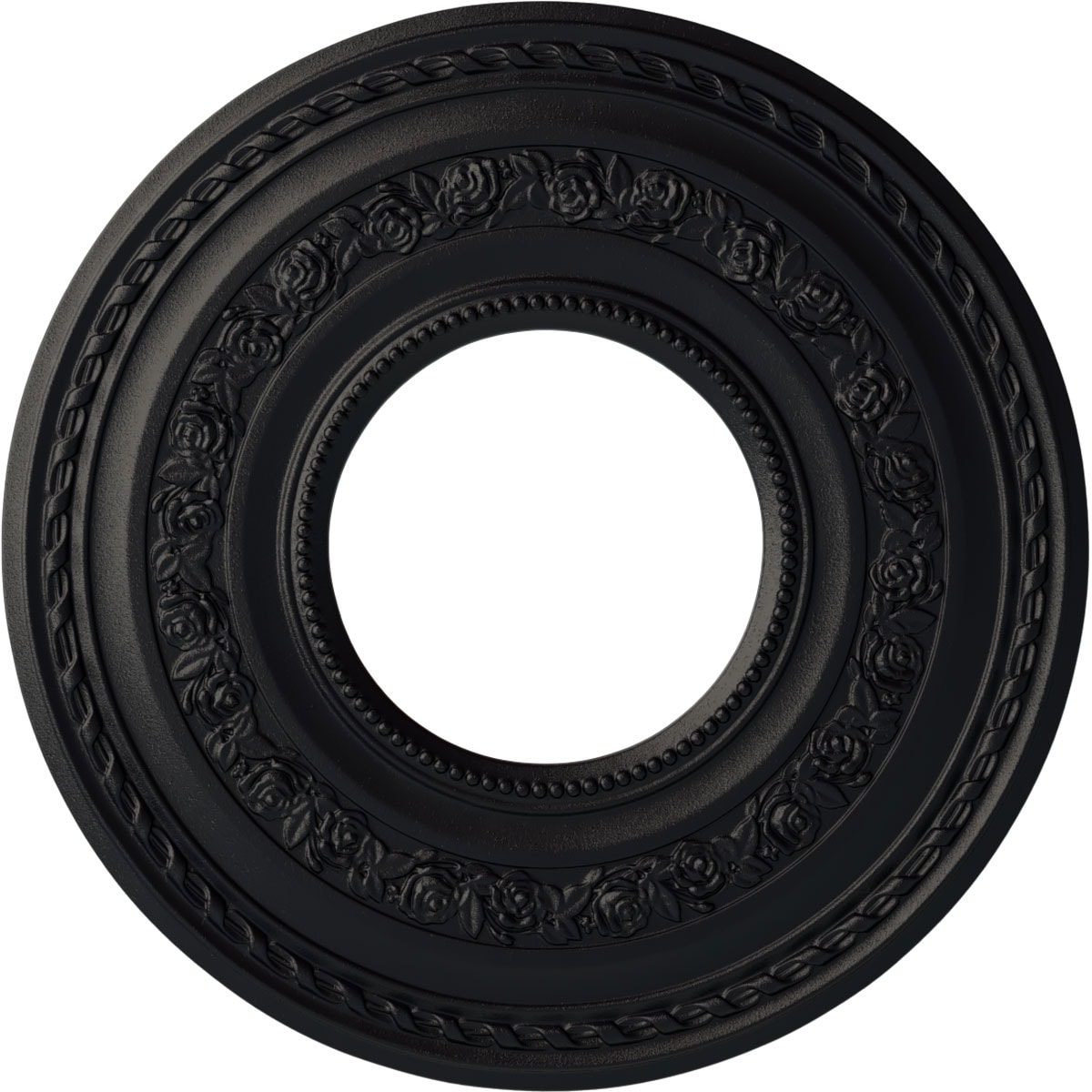 Ekena Millwork CM29ATSGS Anthony 29.375-in W x 29.375-in L Painted Steel Gray Polyurethane Whole Ceiling Medallion