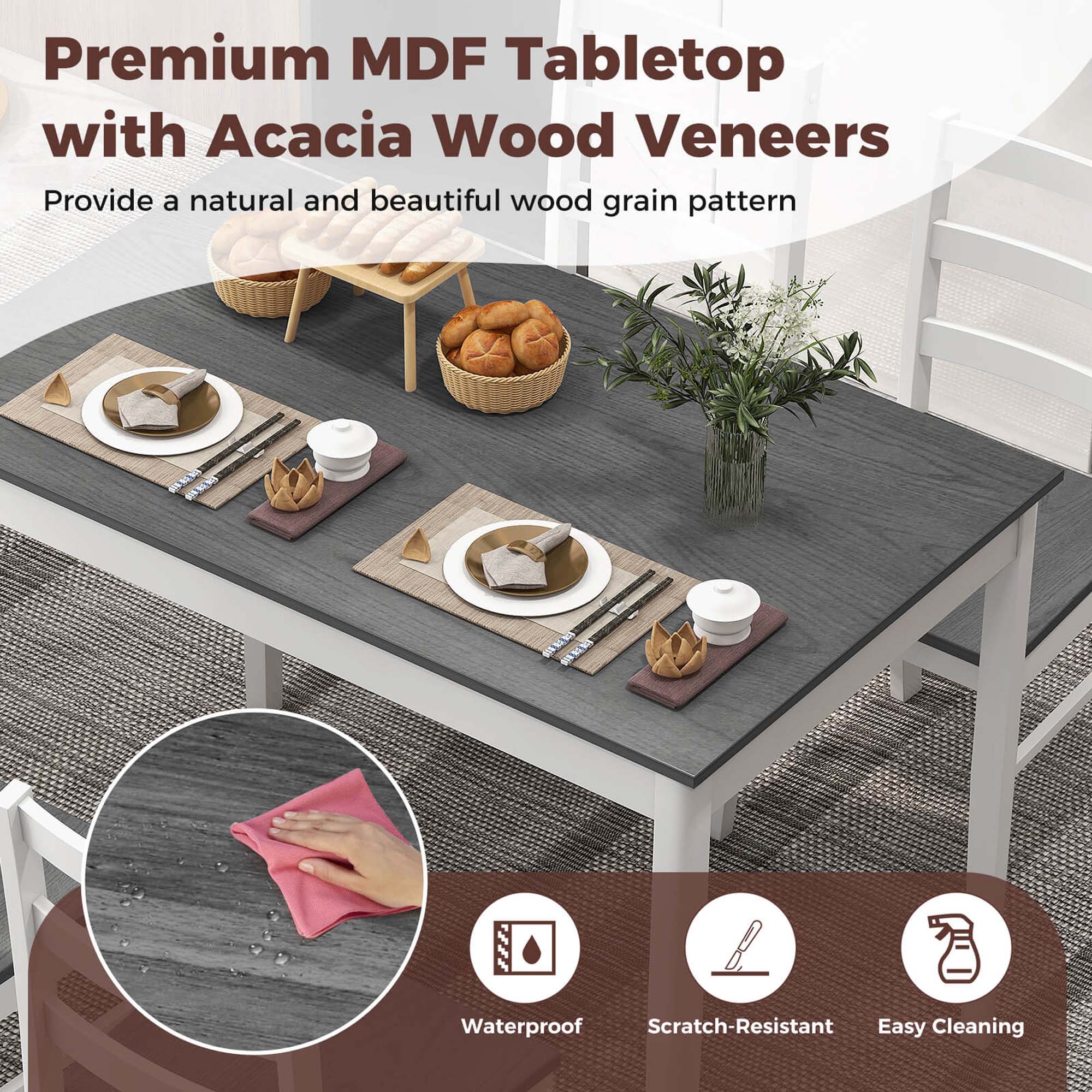 Costway HCST01880 Dining-Sets - View #7