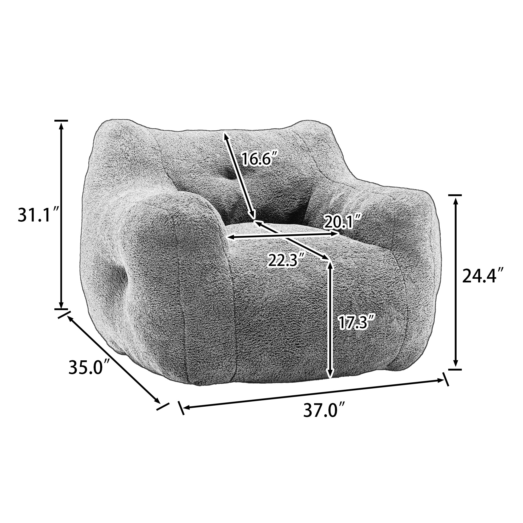 Tatayosi T-262134 Bean-Bag-Chairs - View #4
