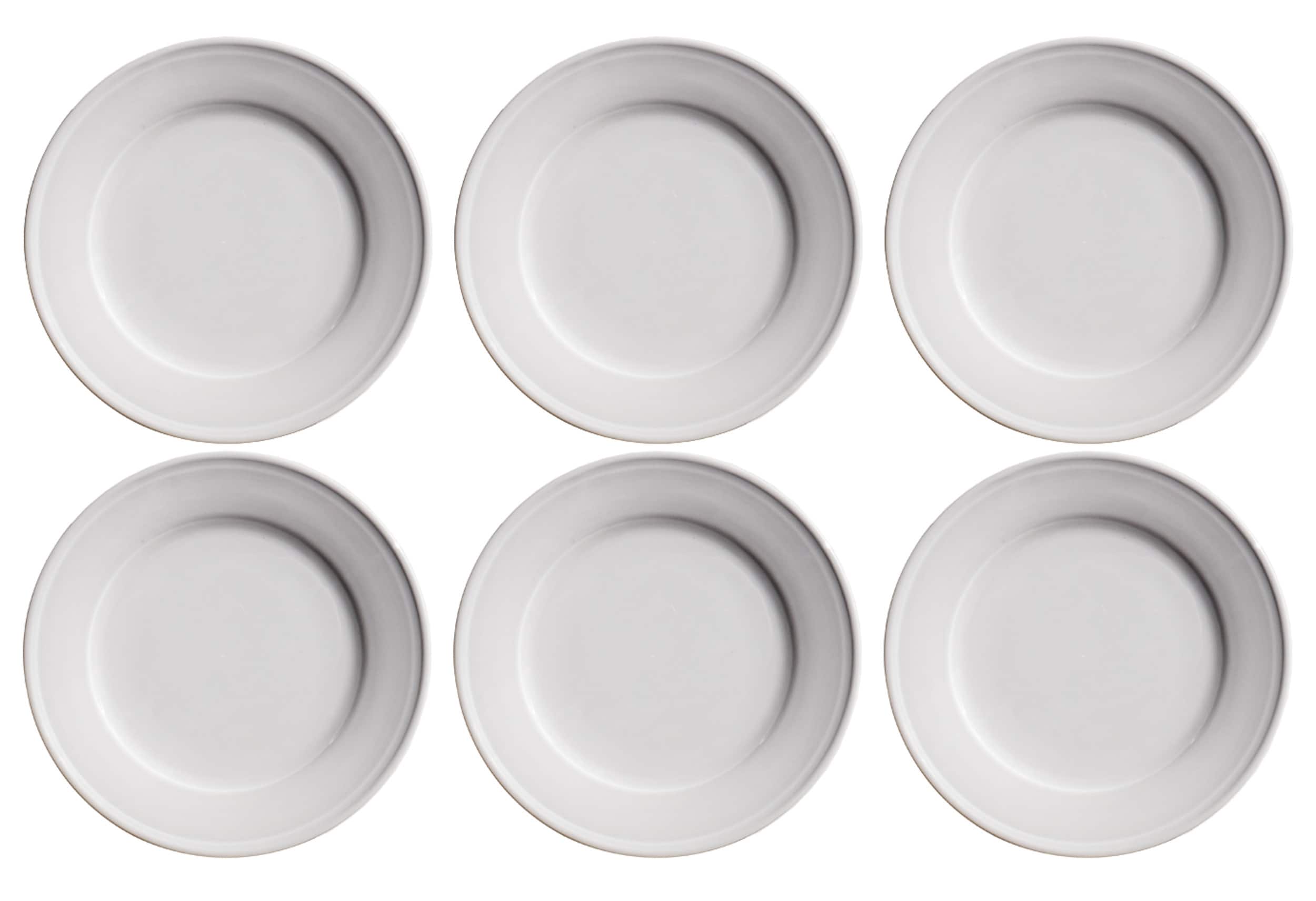 TarHong Madison NewWave Melamine Dinner Plate - White - 10.5in. - Set of 6