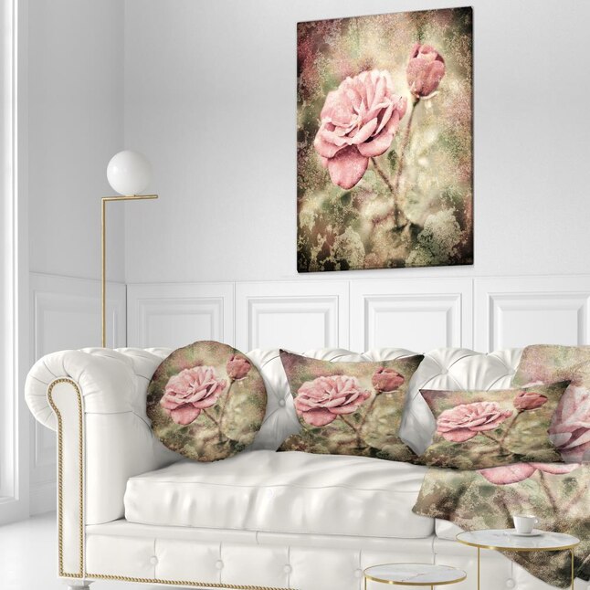 Designart 40-in H x 20-in W Floral Print on Canvas at Lowes.com
