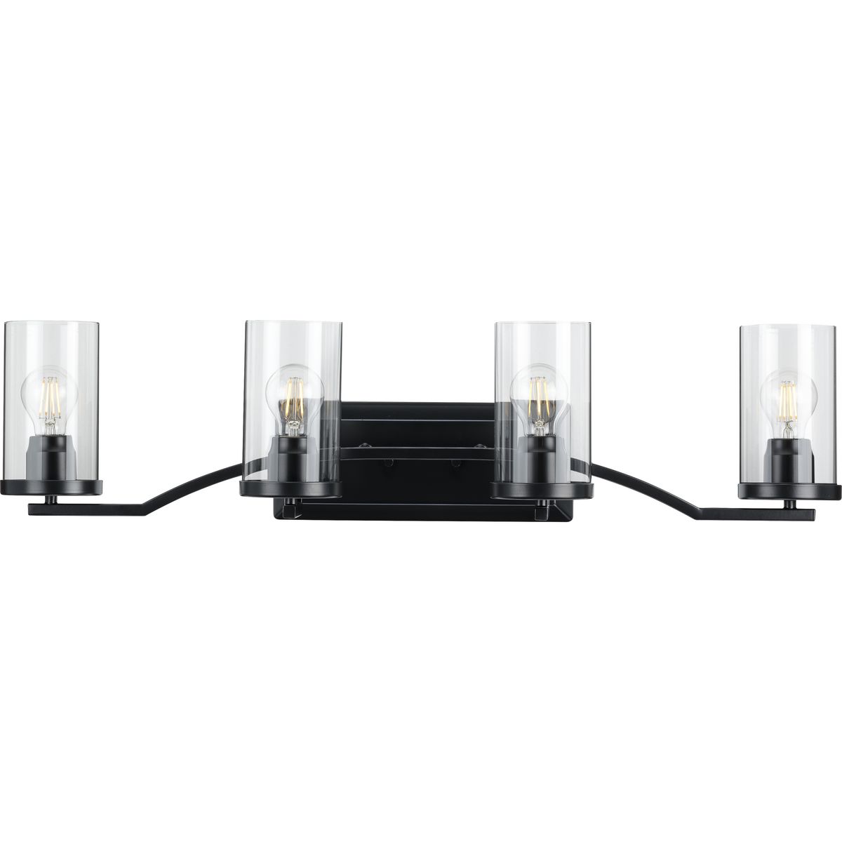 Progress Lighting P300259-031 Lassiter 34-in 4 -Light Black Traditional Vanity light