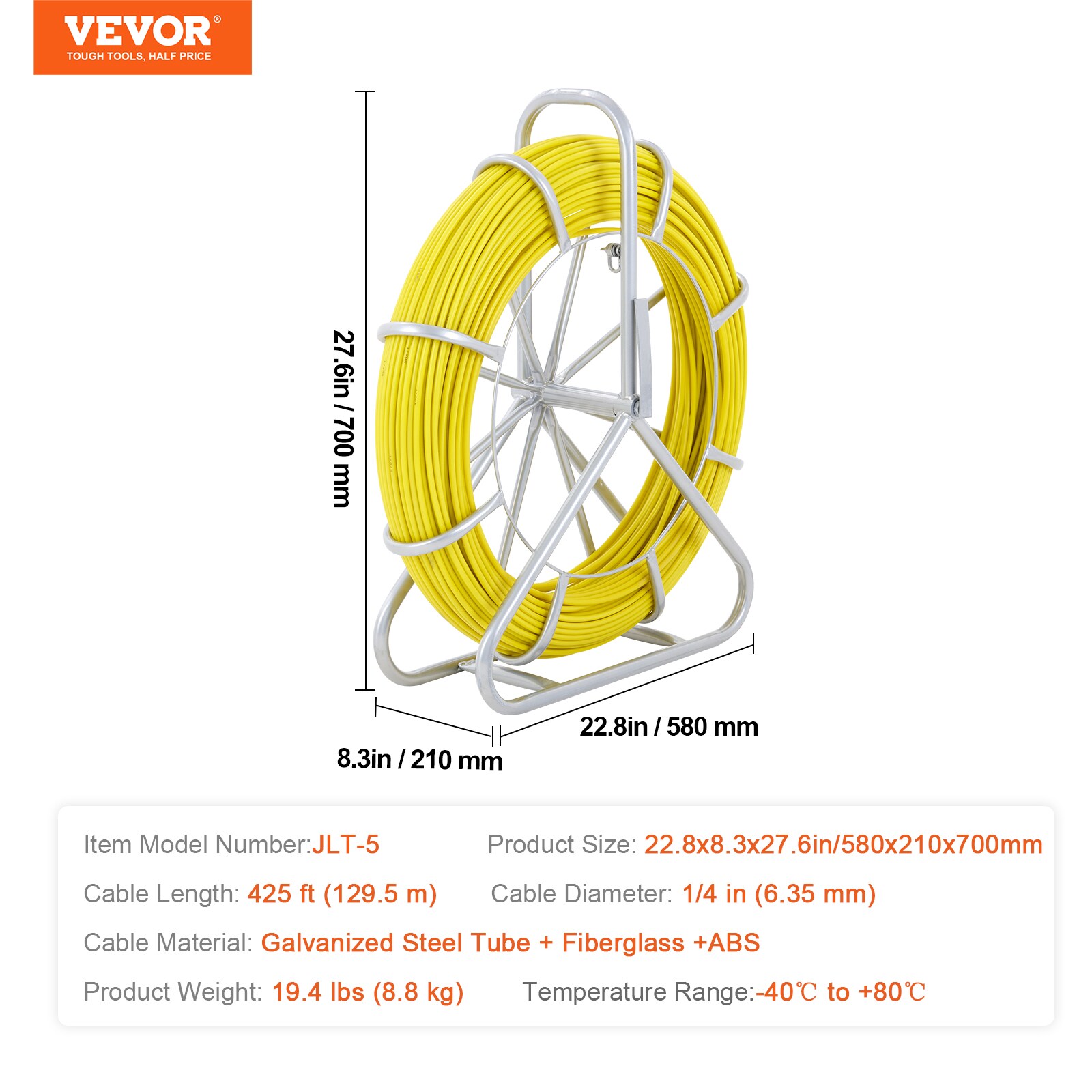 VEVOR DZJYDB14425FT0HH2V0 Wire-Fishing - View #3