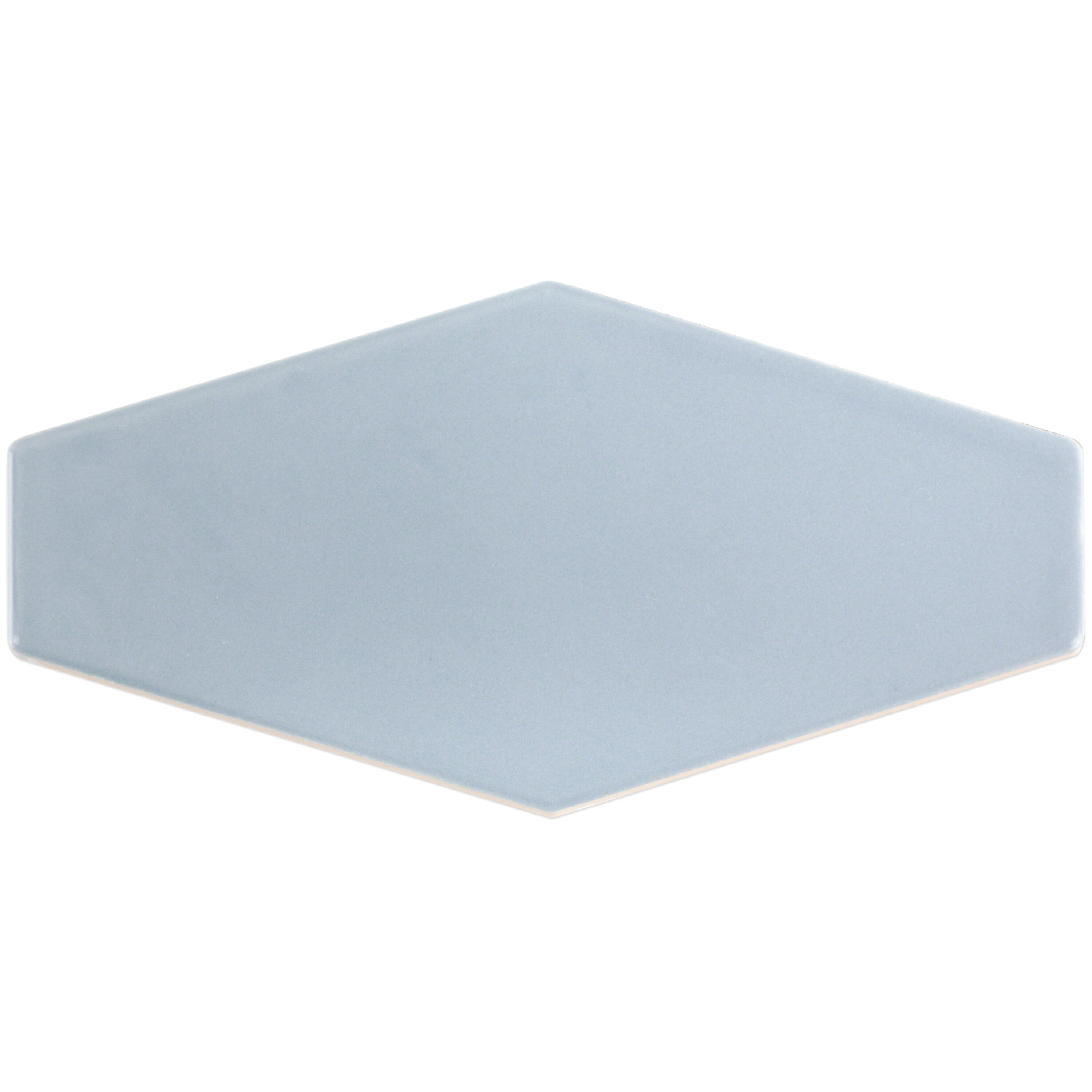 Artmore Tile EXT3RD103480 Sample - Bolton Dew 4-in x 8-in Polished Ceramic Subway Hexagon Wall Tile