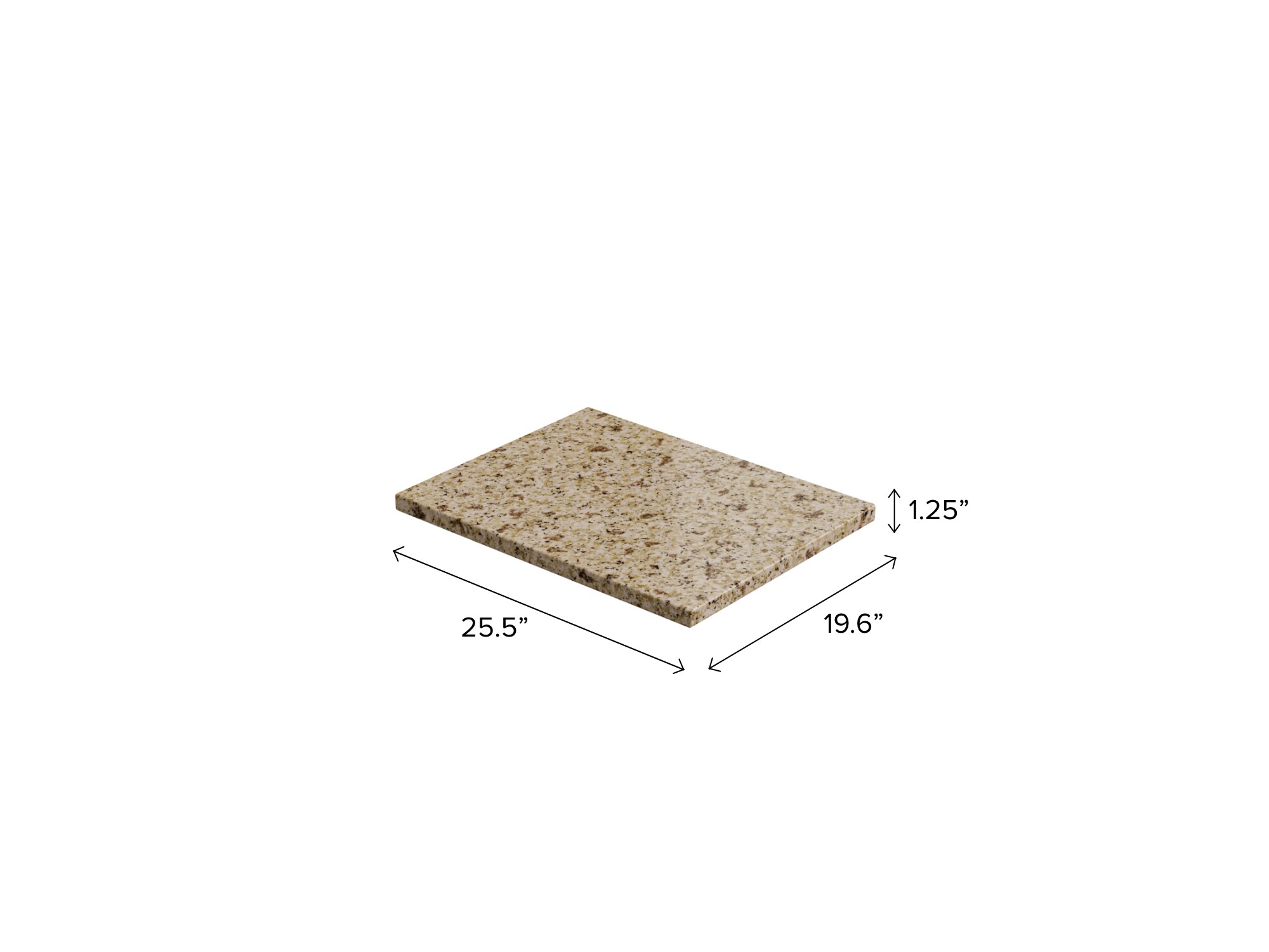 NewAge Products Kitchen Granite Countertop 48-in x 25.5-in x 1.25-in Gold  Sand Straight Solid Surface Countertop in the Kitchen Countertops  department at