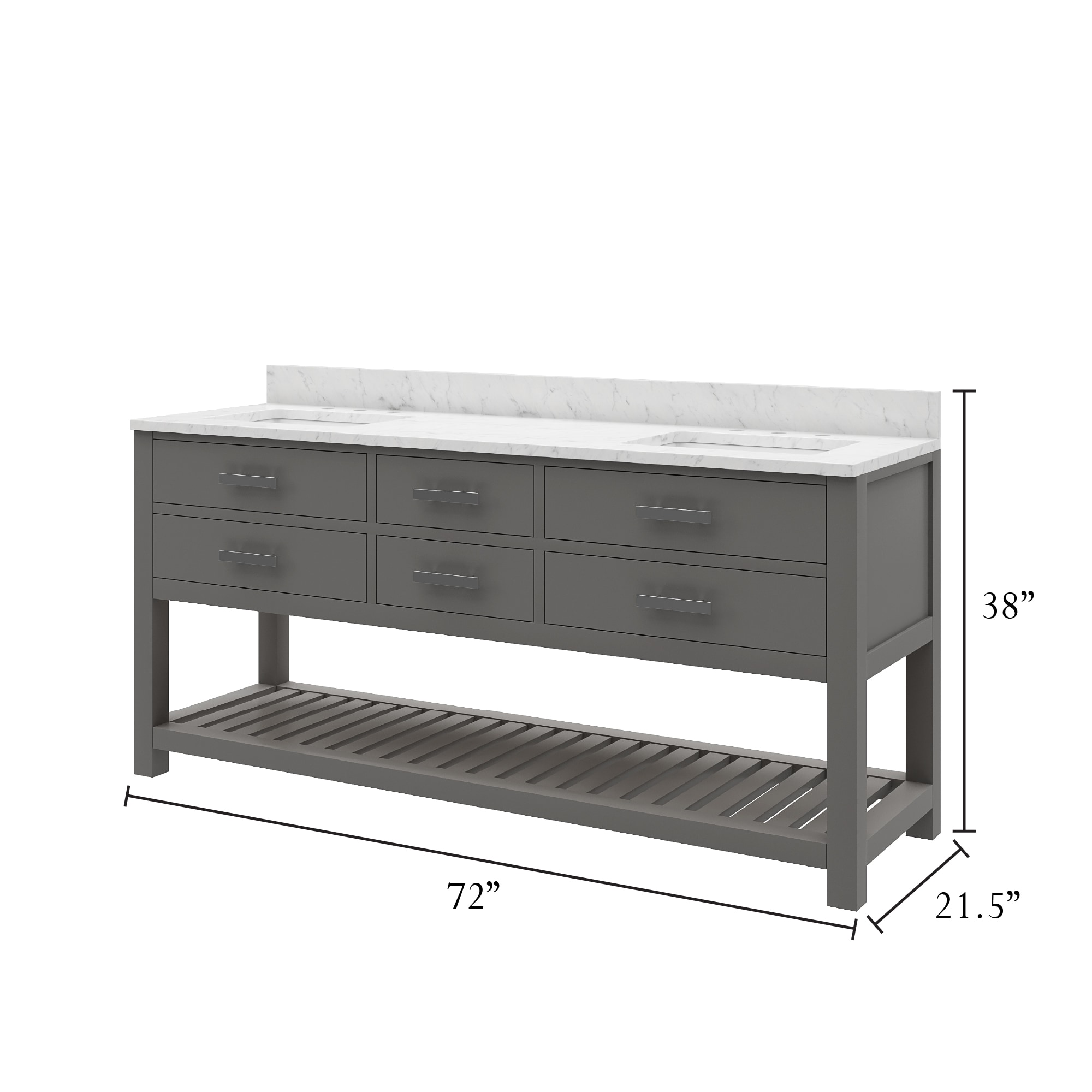 Water Creation MADALYN72G Bath-Vanity-Combo - View #6