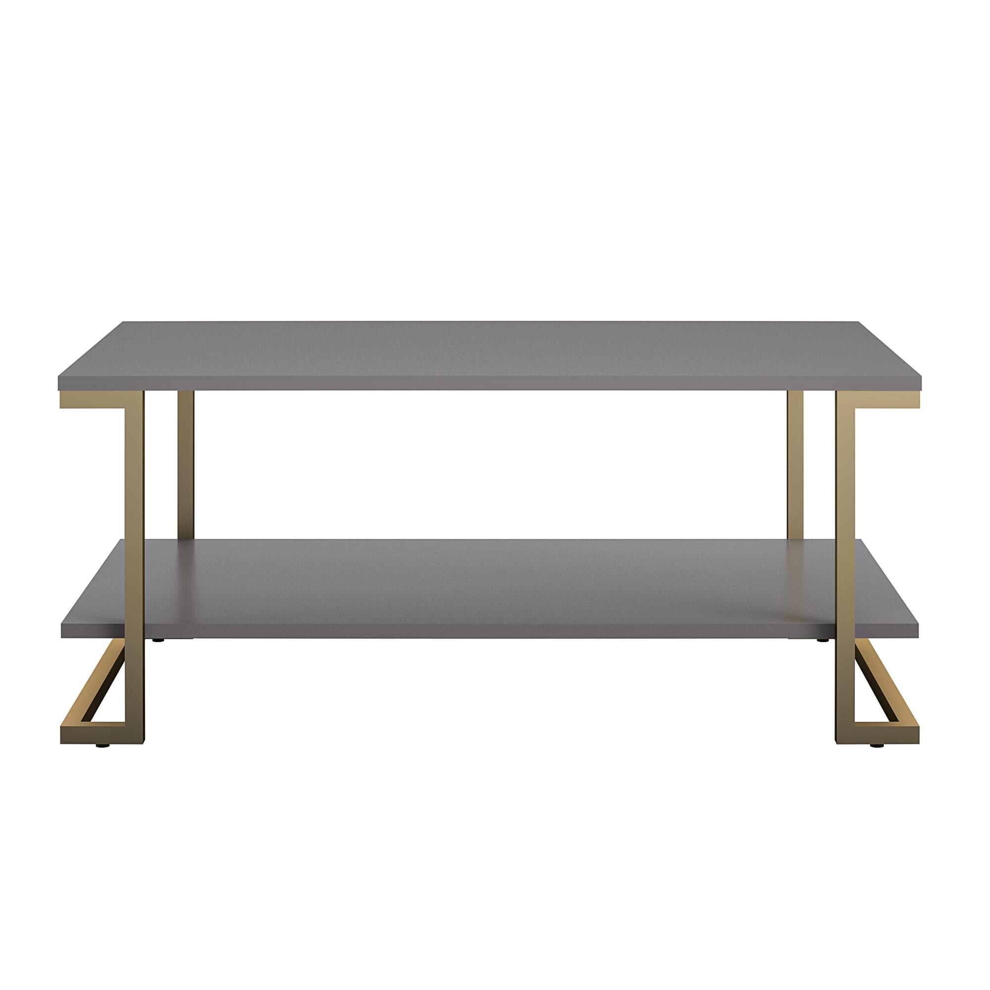 Ameriwood Home 7794408COM Camila Graphite Grey Mdf Glam Coffee Table with Storage