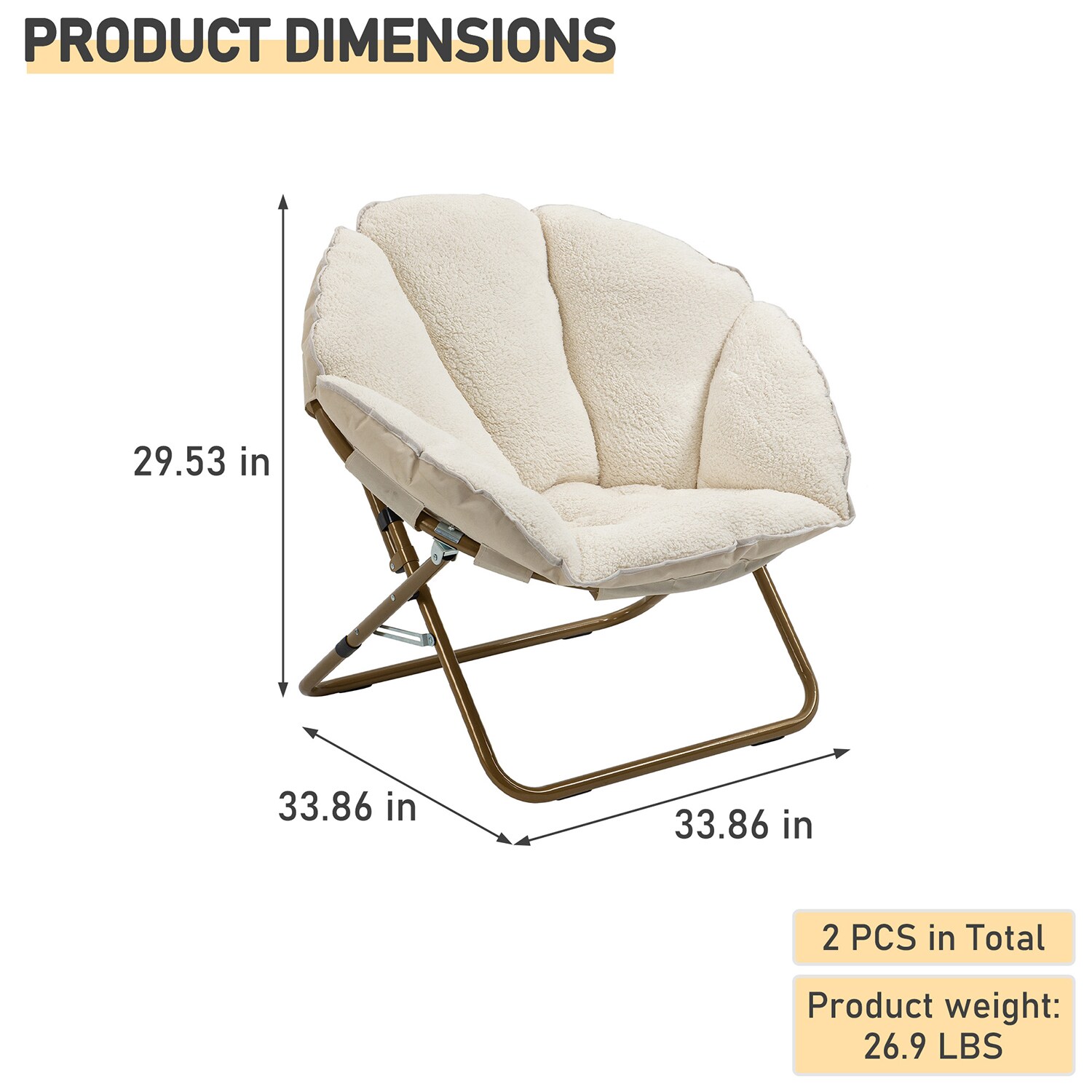 Clihome CL-852WH Patio-Chairs - View #4