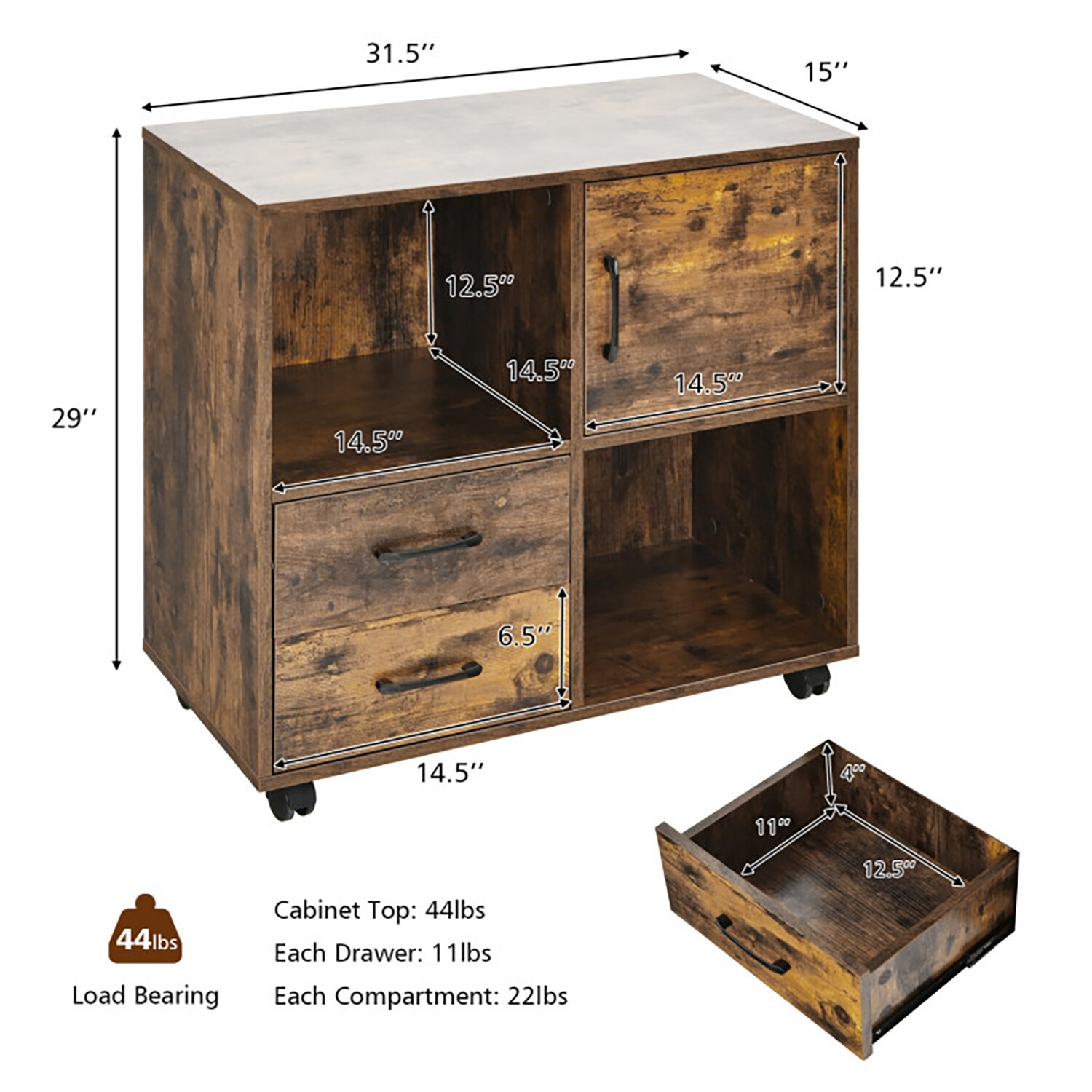GZMR GZ-CB10237CF Filing-Cabinets - View #12