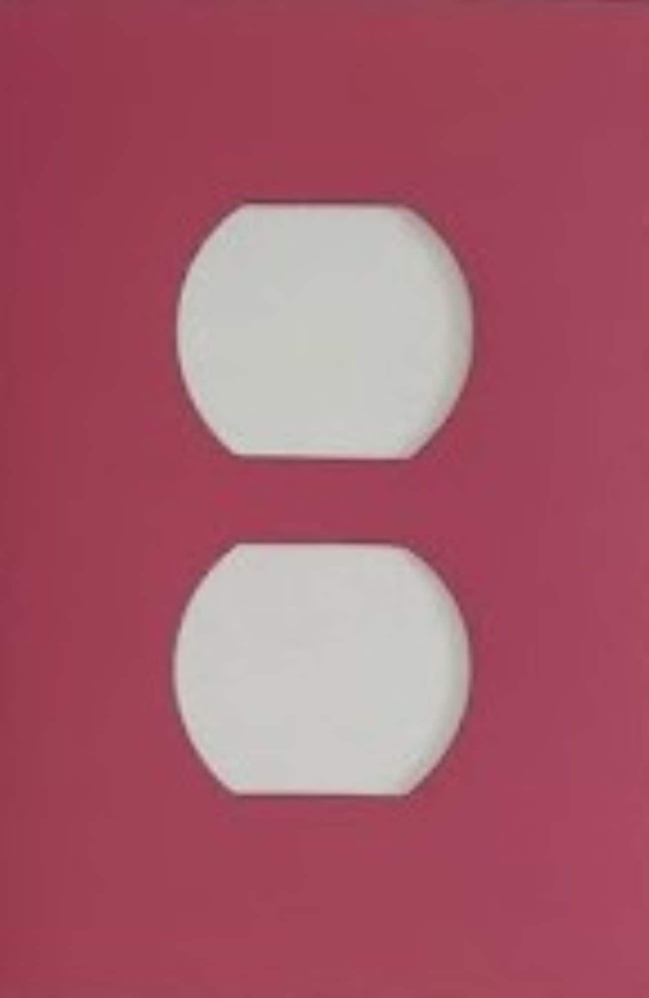 Switch Ups 100095 Insert 1 -Gang Jumbo Size Magnetic Pink Polyresin Indoor Duplex Wall Plate
