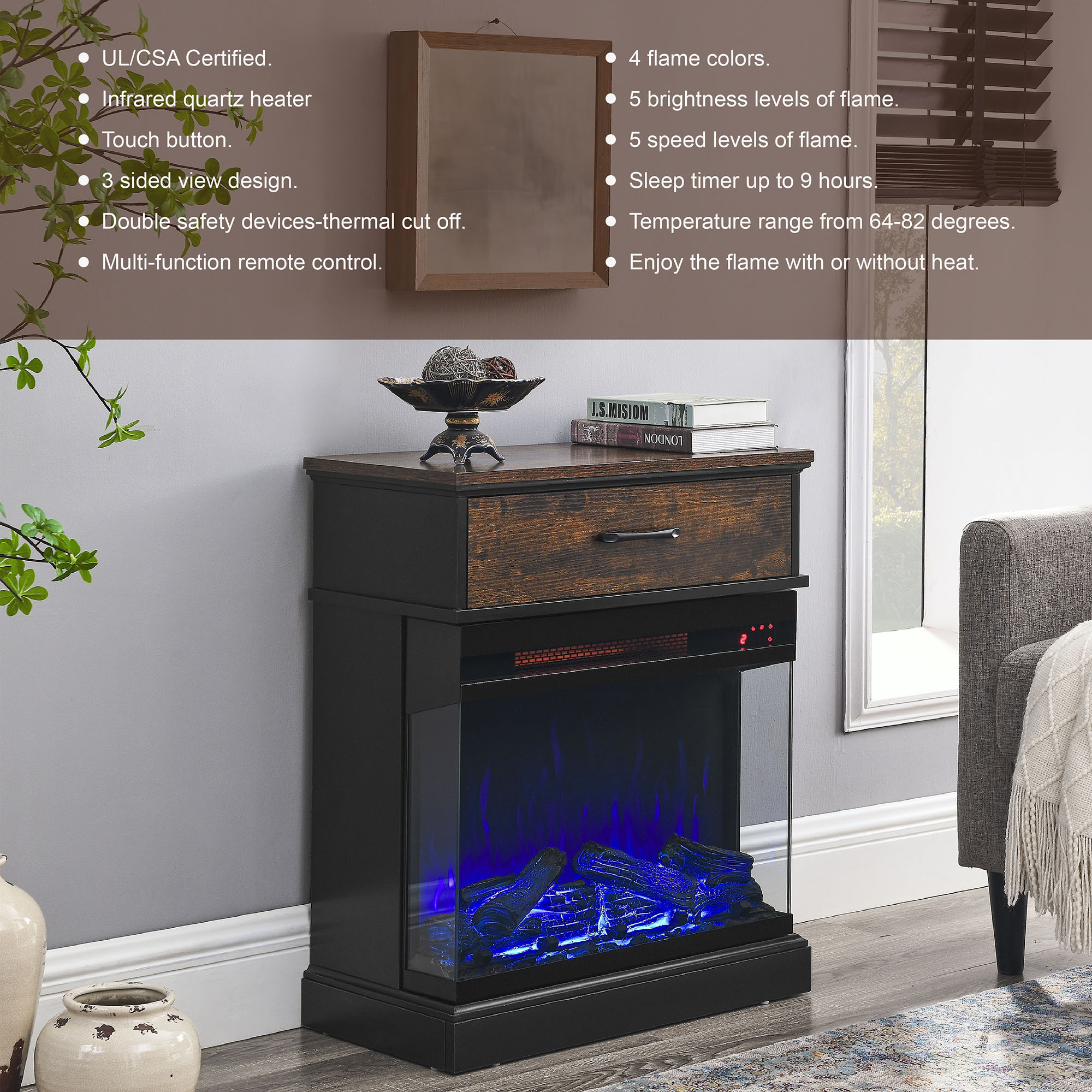Bybafun YC0700032 Electric-Fireplaces - View #6