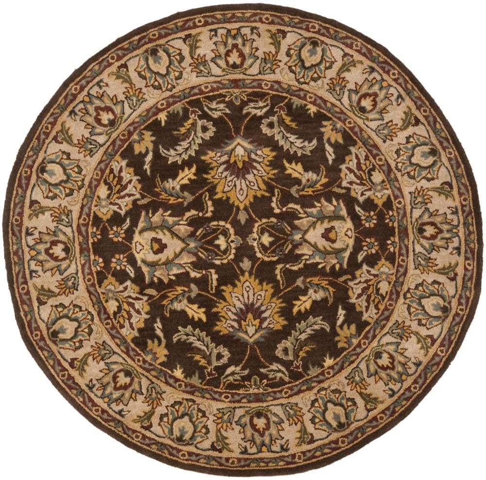 Safavieh Heritage Bhilai 2 x 8 Black/Ivory Indoor Floral/Botanical Oriental Handcrafted Runner