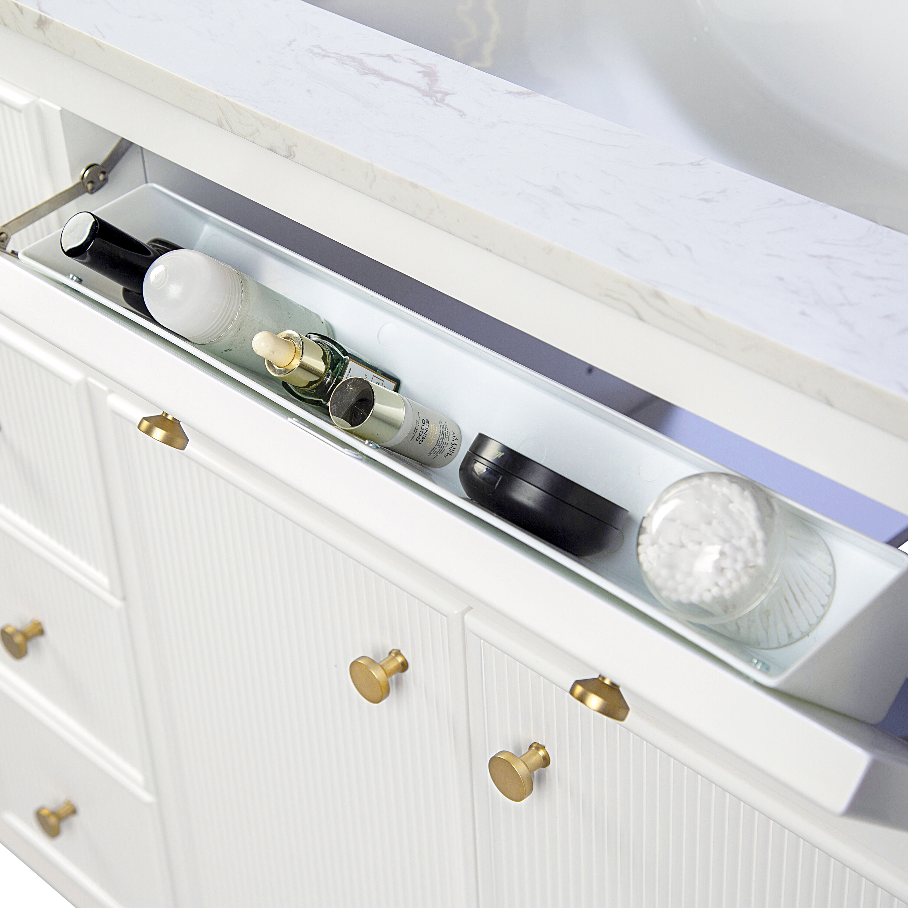 allen + roth L23011-VS60-WT Bath-Vanity-Combo - View #13