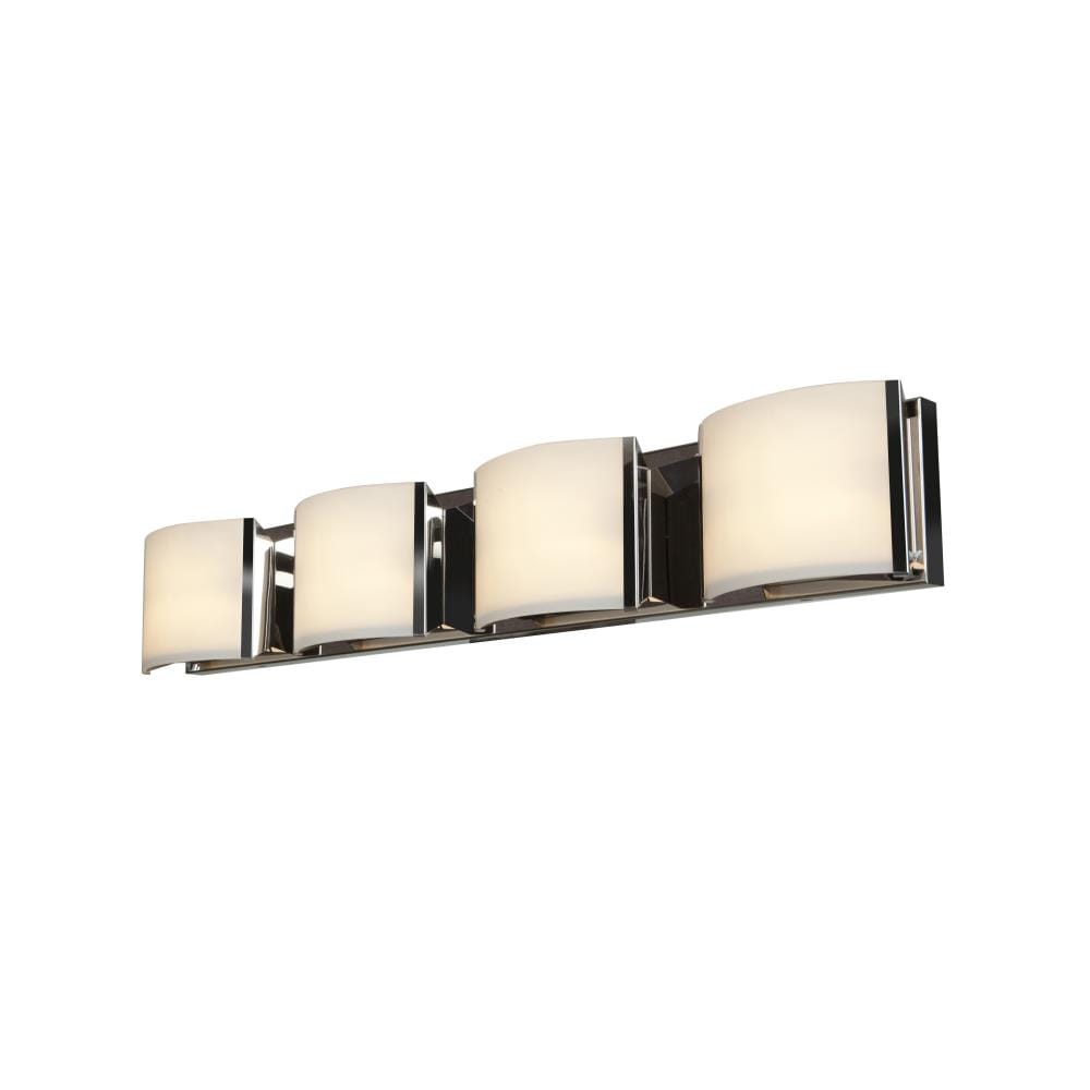Access Lighting 62294-BS/OPL Nitro2 3.75-in 4-Light Brushed Steel Transitional Vanity Light