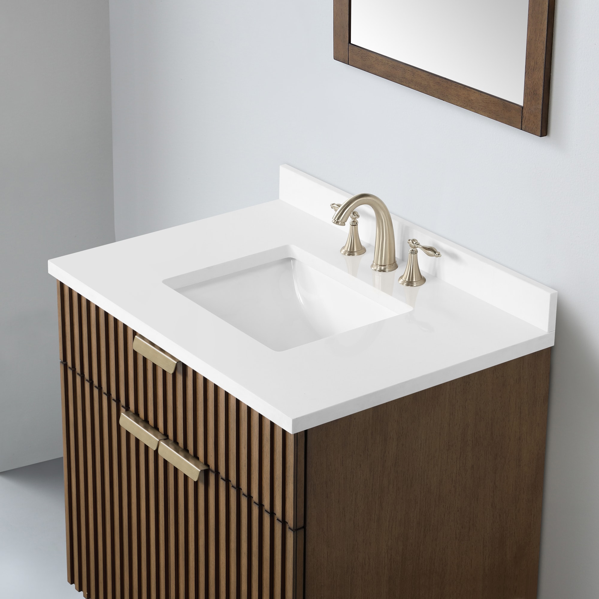 Origin 21 Apollo 36-in Almond Latte Undermount Single Sink Bathroom ...