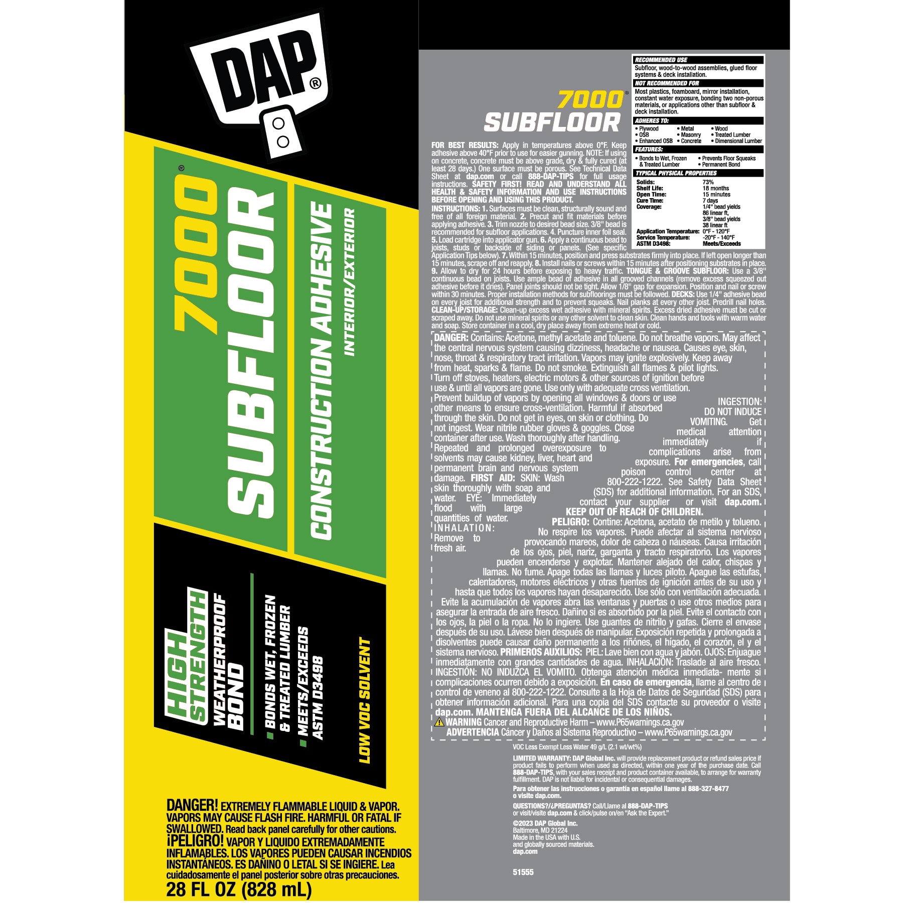 DAP 7079827042SOS Construction-Adhesive - View #8