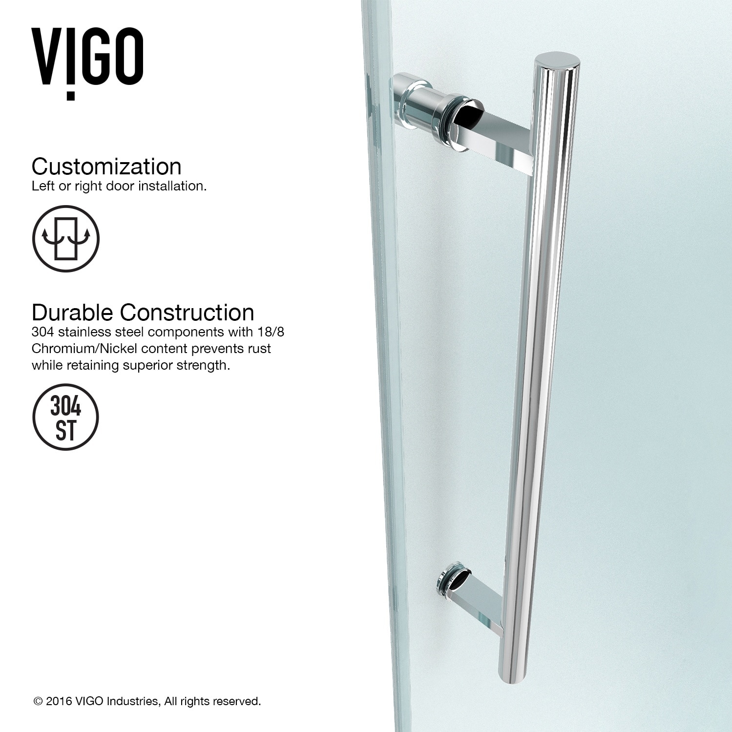 VIGO VG6041CHCL6066 Bathtub-Doors - View #7