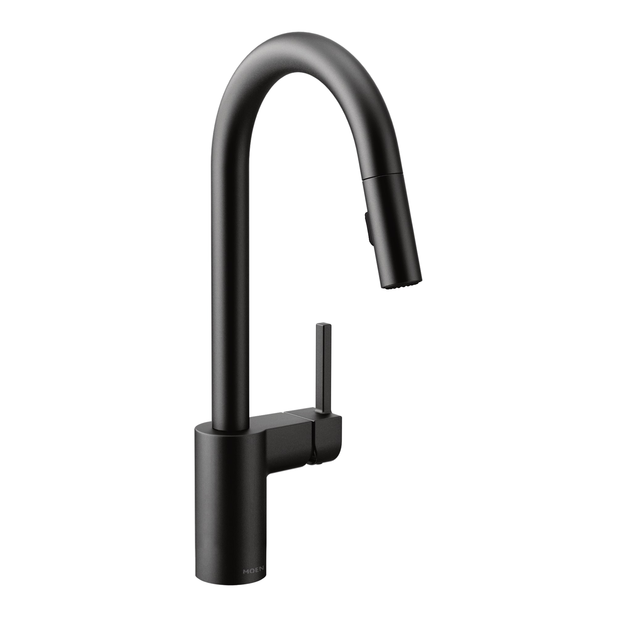 Moen 7565BL Align Matte Black Single Handle Deck-mount Pull-down Kitchen Faucet with Sprayer
