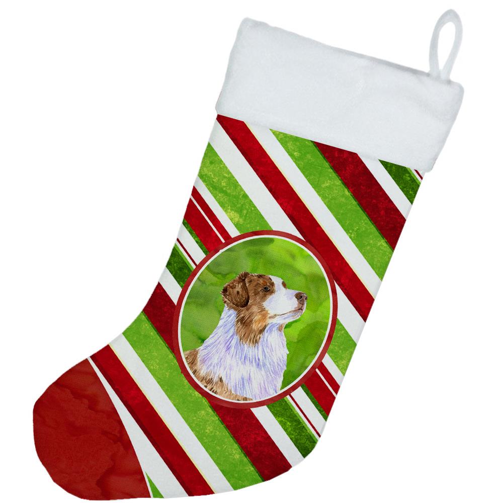 Caroline's Treasures Australian Shepherd Candy Cane Holiday Christmas ...