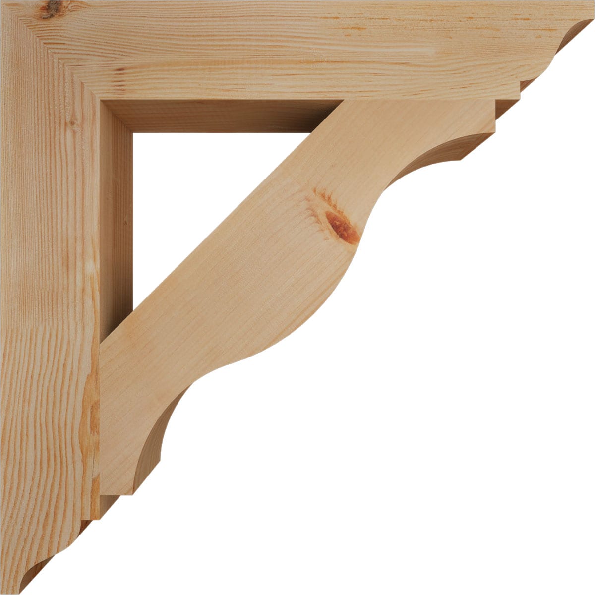 Ekena Millwork BKT04X24X24FST01SDF Exterior-Brackets-Braces - View #3