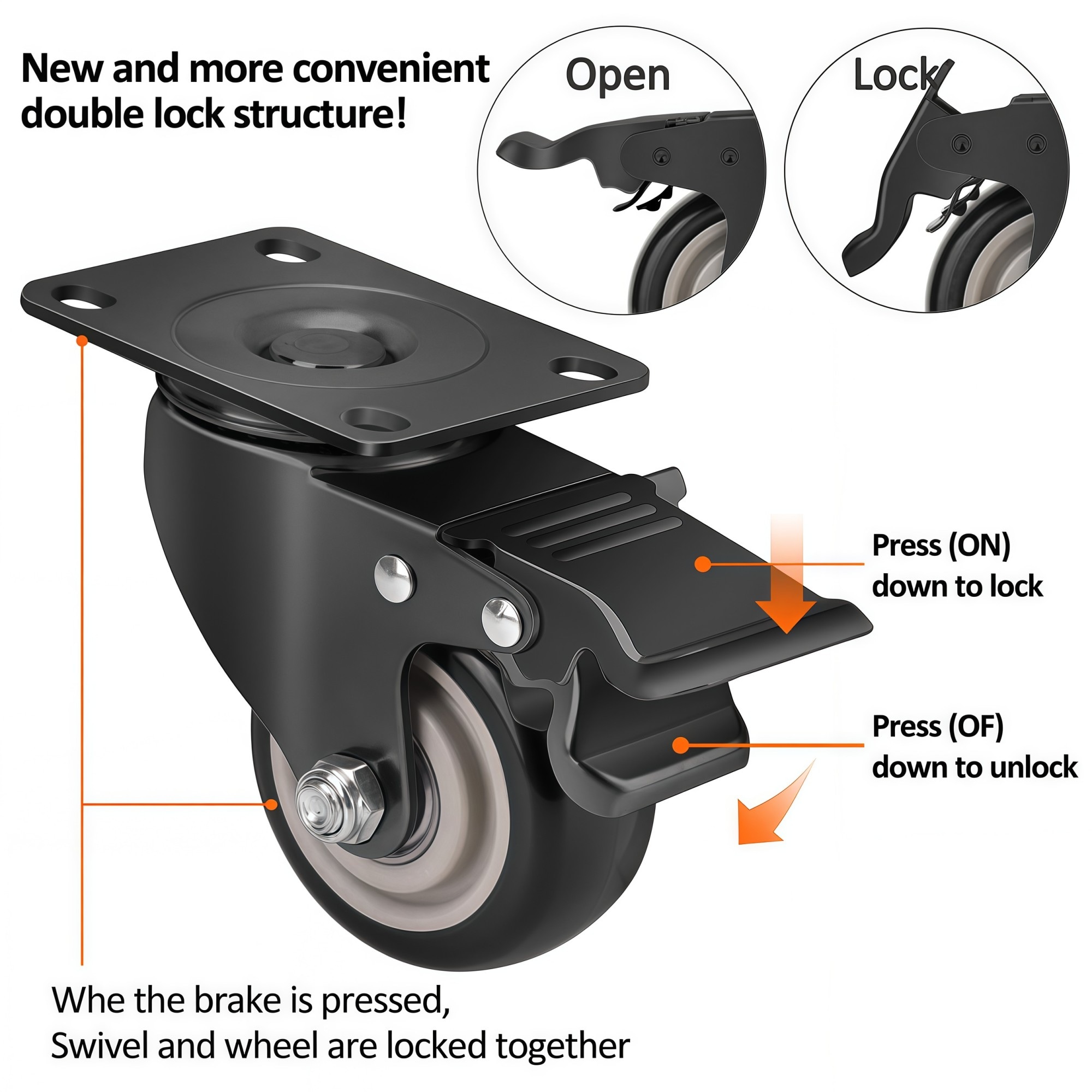 Numhew NHSEAN4279 casters - View #2