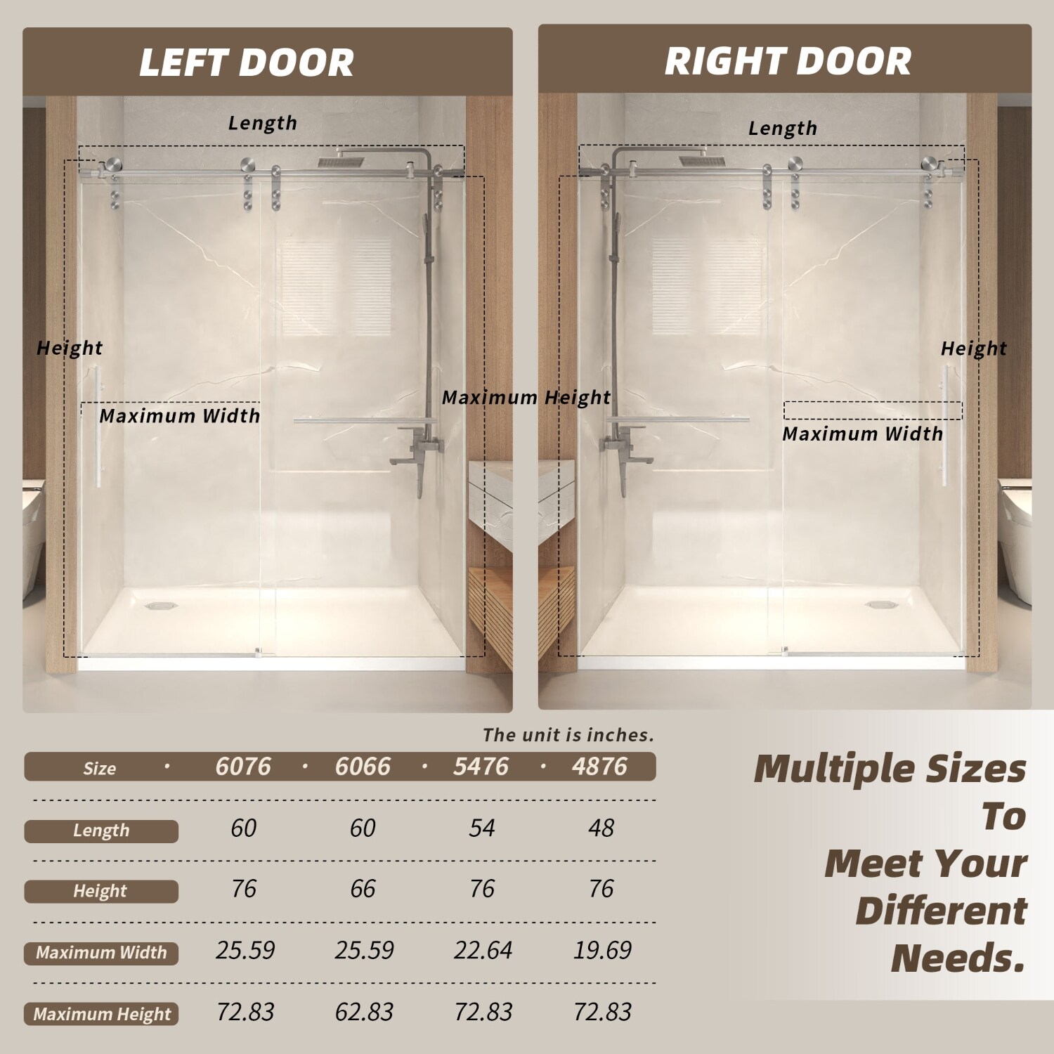 Wooakway FXLS0605-512A40 Shower-Doors - View #8