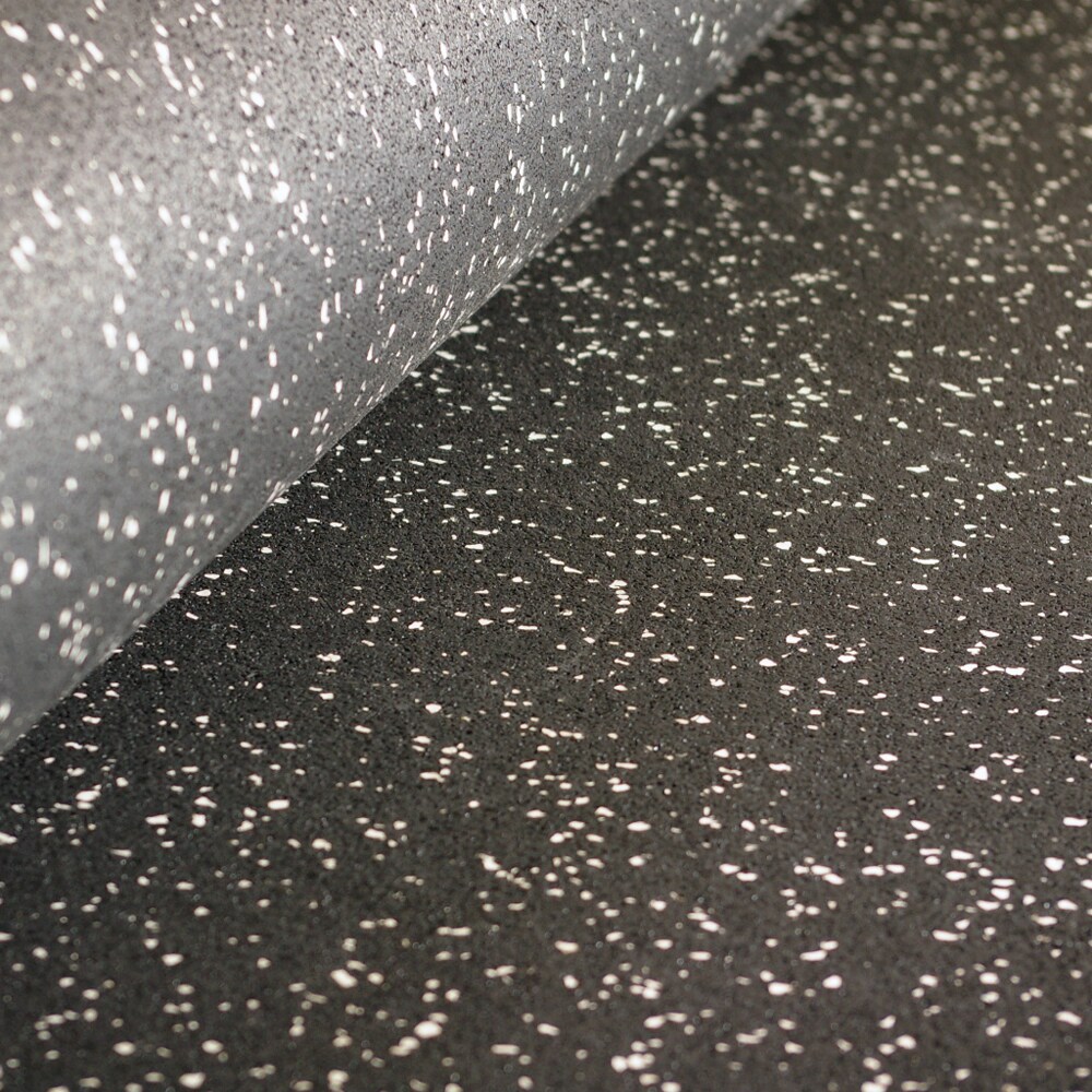 Greatmats 4x10 ft Rolled Rubber (10% Blue Fleck)