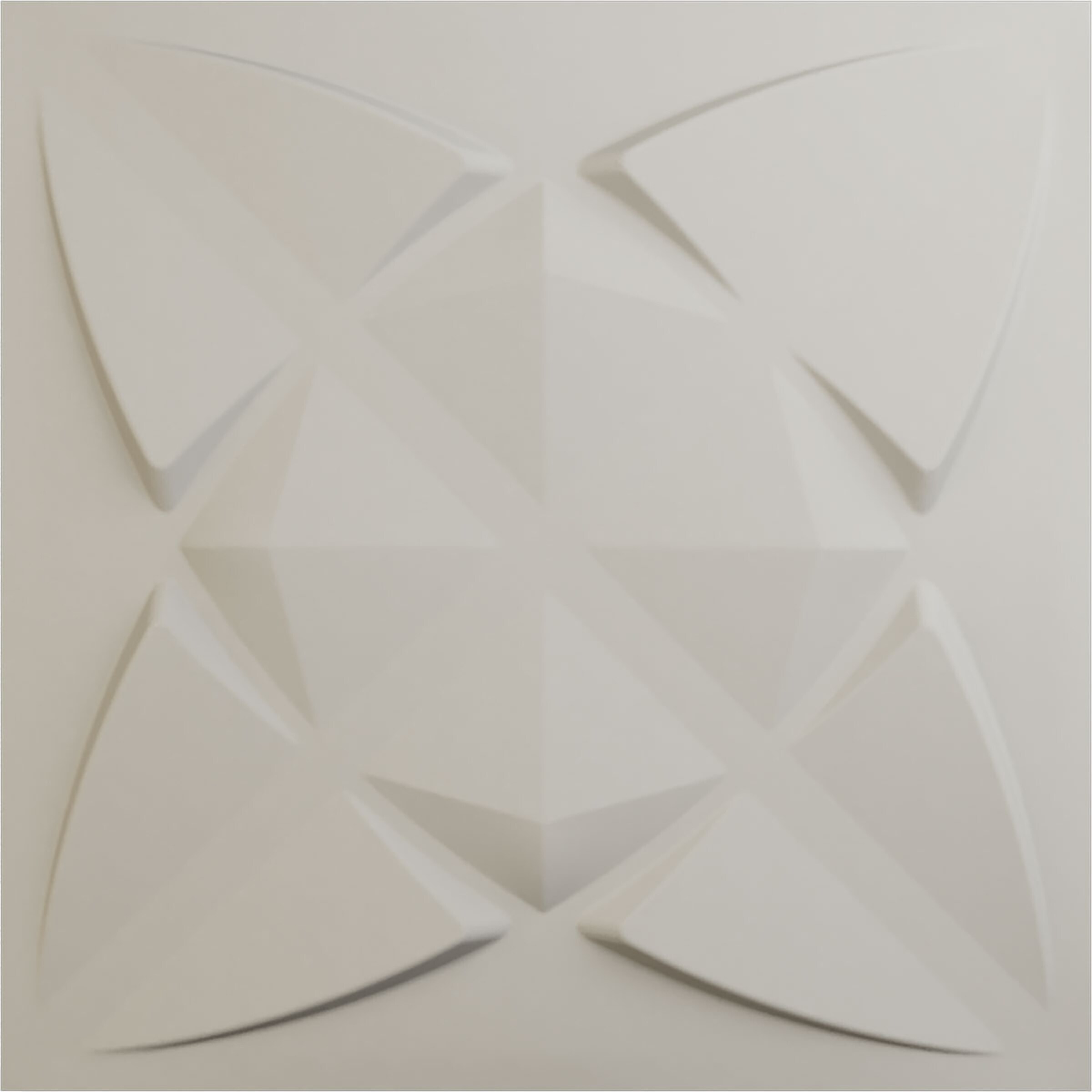 Ekena Millwork WP20X20BMGBW 19-5/8-in x 19-5/8-in Embossed Paintable/Stainable White PVC Abstract Wall Panel ( 2.67-sq ft )