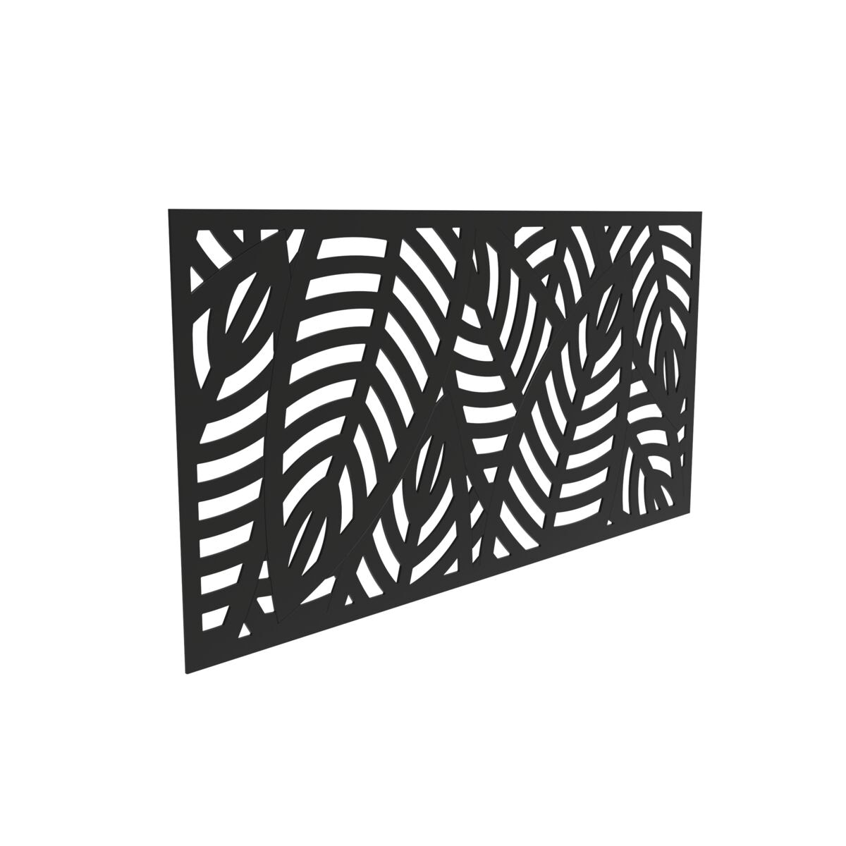 Freedom 73050460 72-in x 3-ft Sanibel Black Polypropylene Decorative Screen panel
