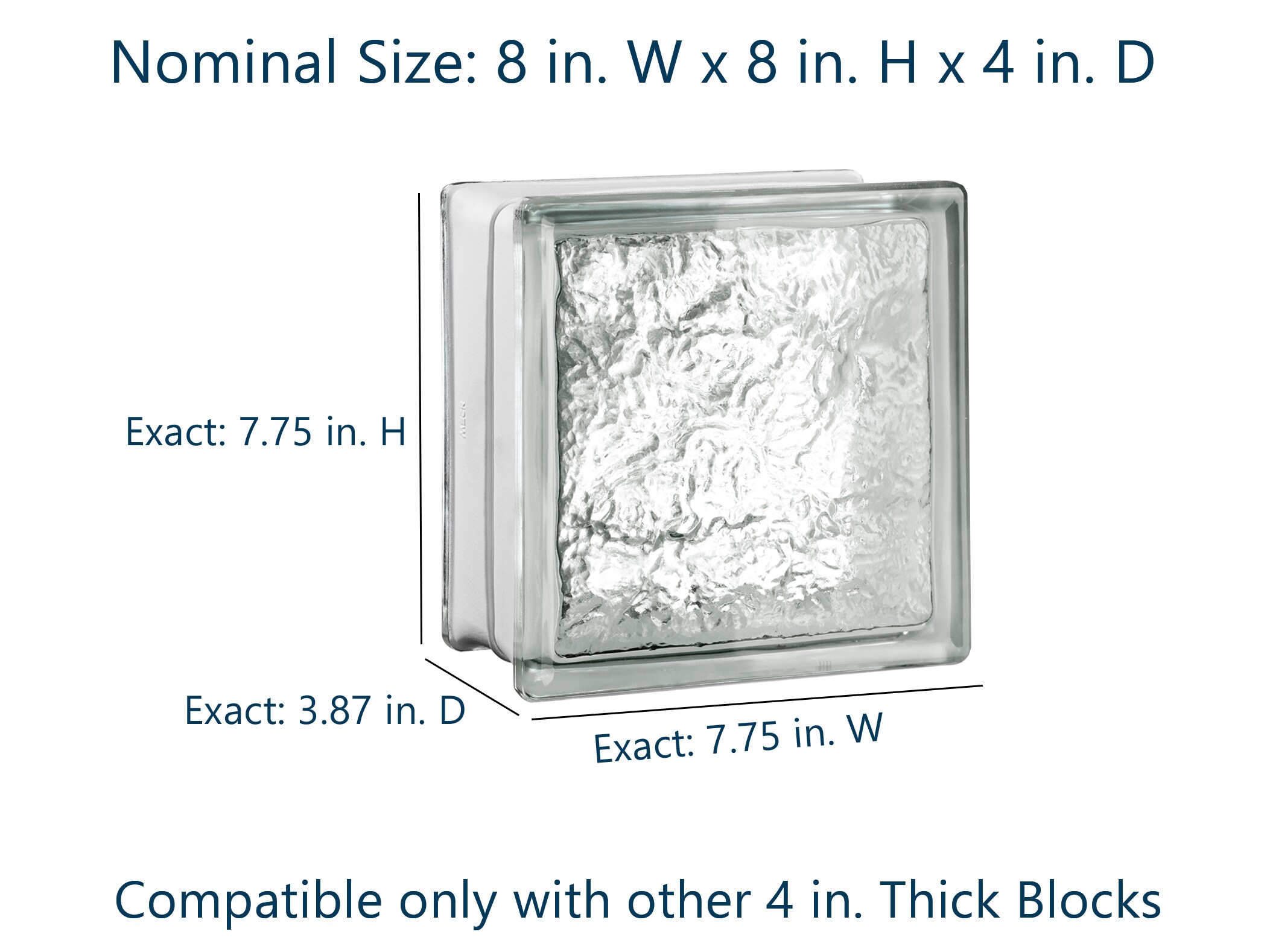 SEVES LRWCO8X8 Glass-Block - View #2
