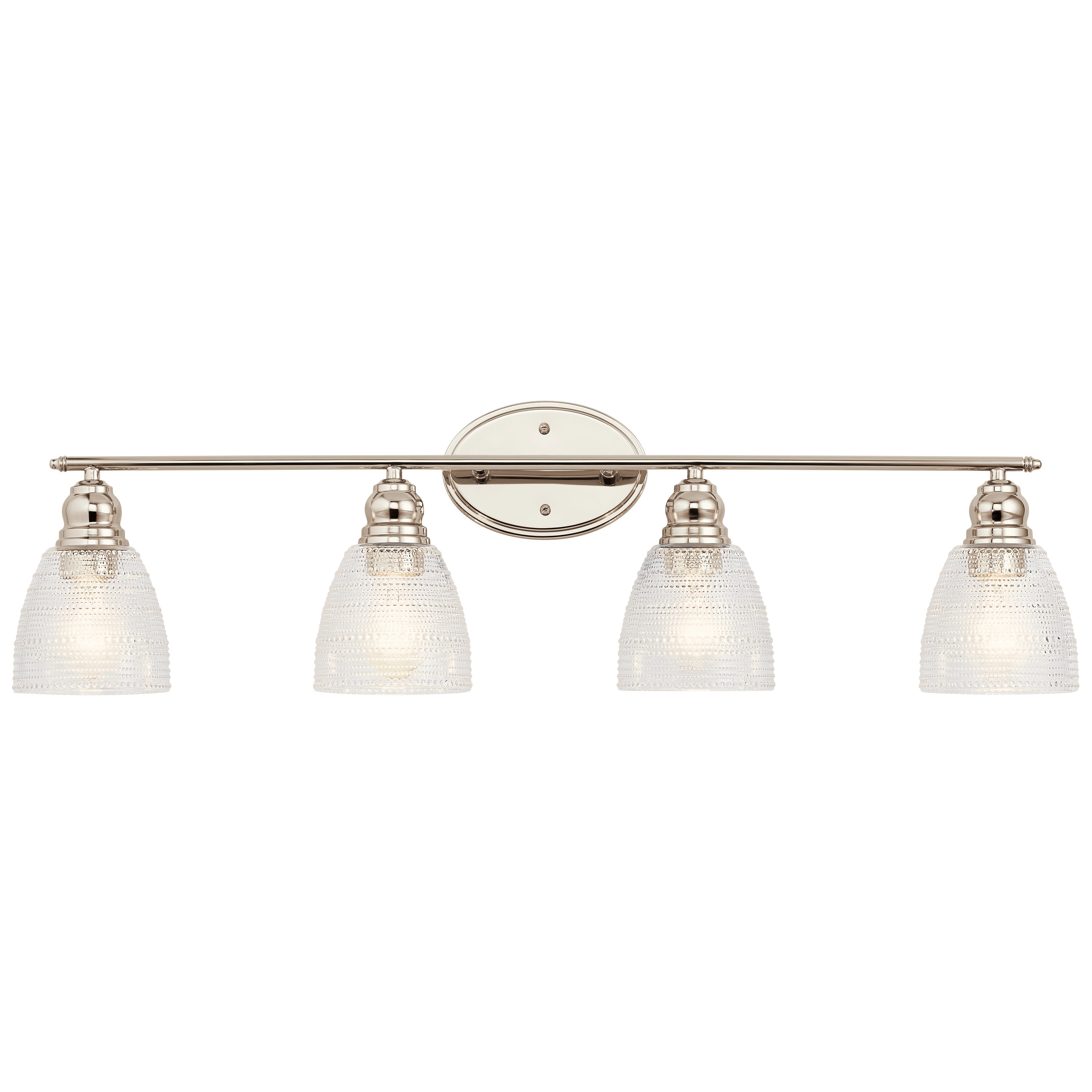 Kichler Karmarie 35-in 4-Light Polished Nickel Transitional Vanity ...