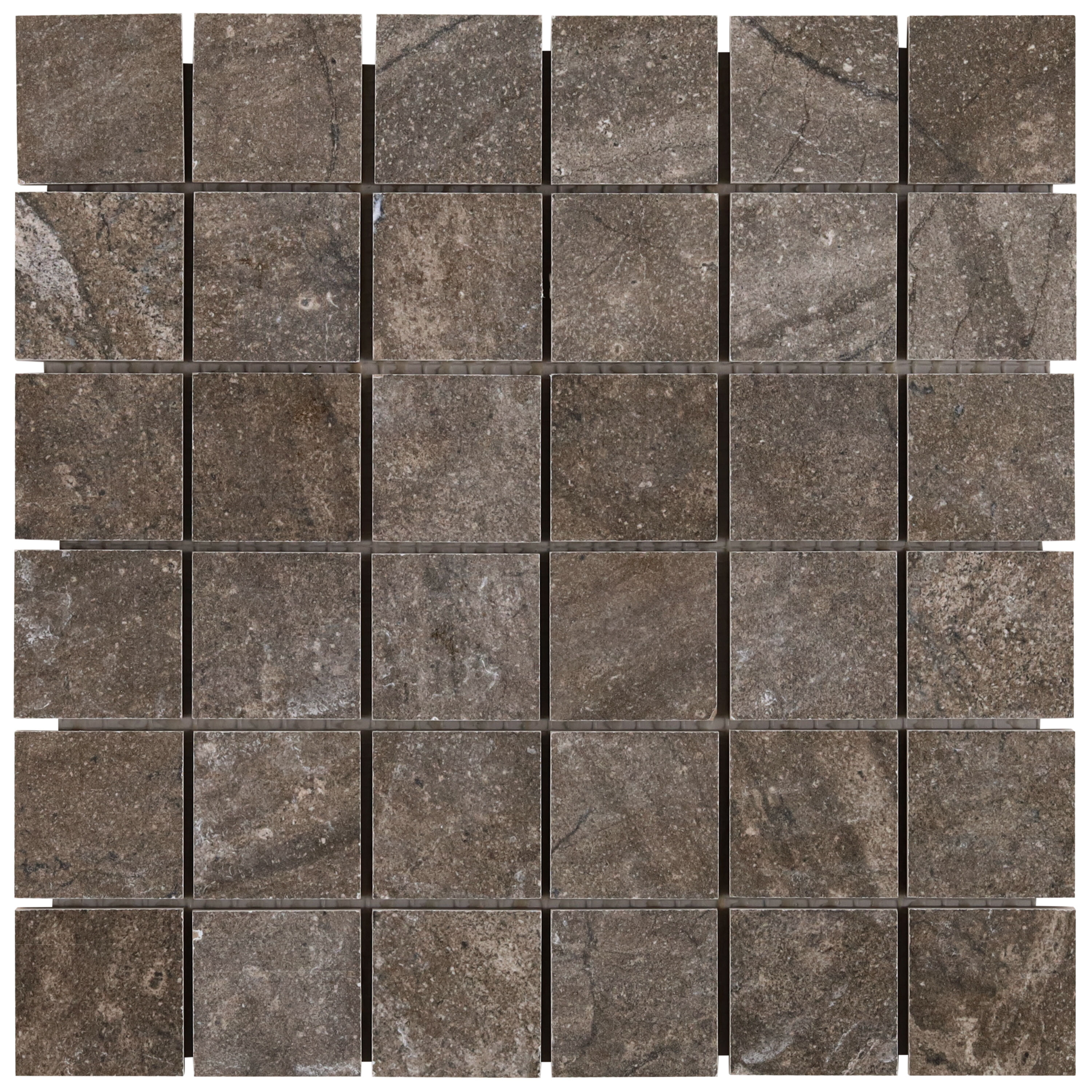 Artmore Tile Sample - Elevado Earth Brown 6-in x 3-in Matte Porcelain Stone look Floor and Wall Tile #EXT3RD109817
