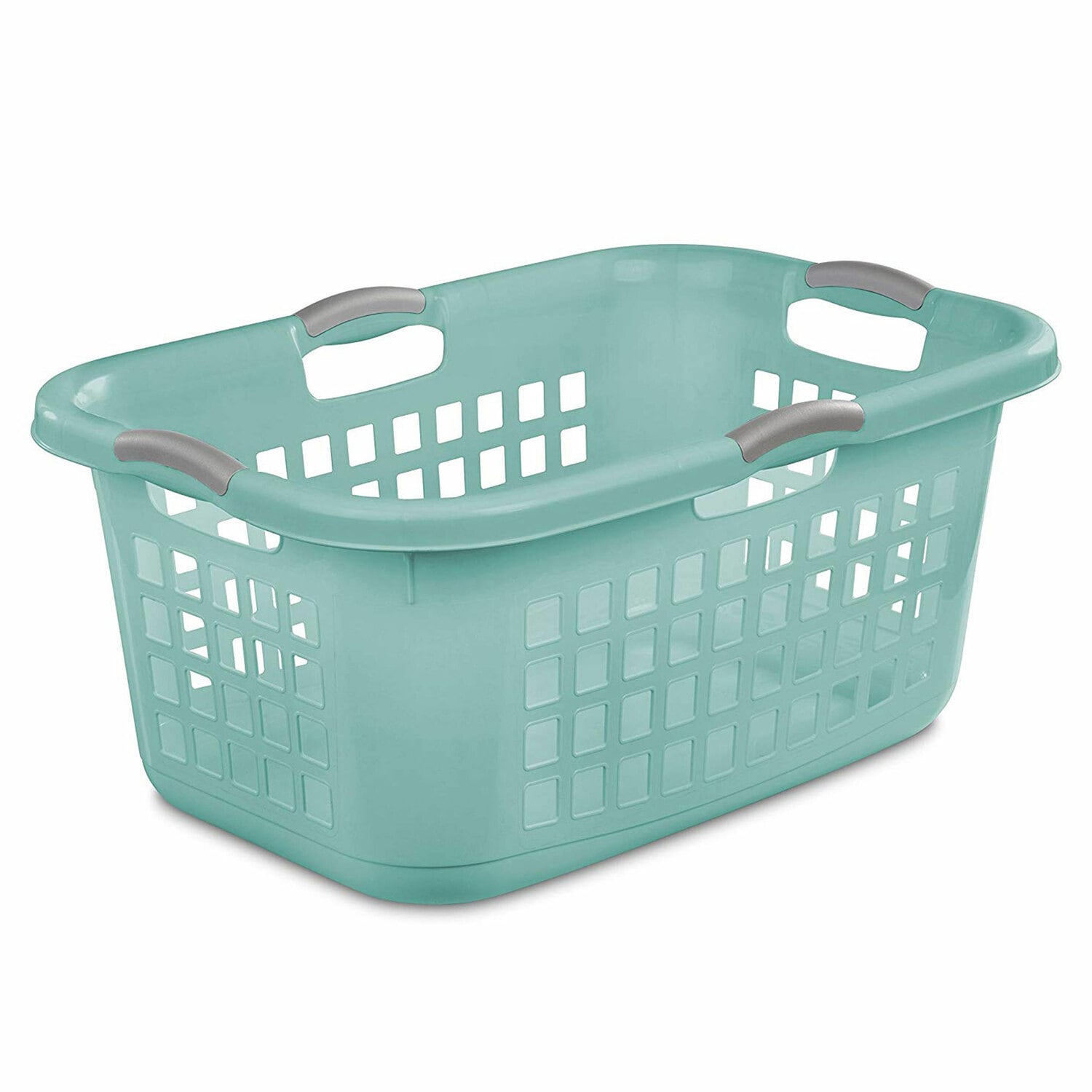 Sterilite 2-Bushel Blue Plastic Laundry Basket 282021 at Lowes.com