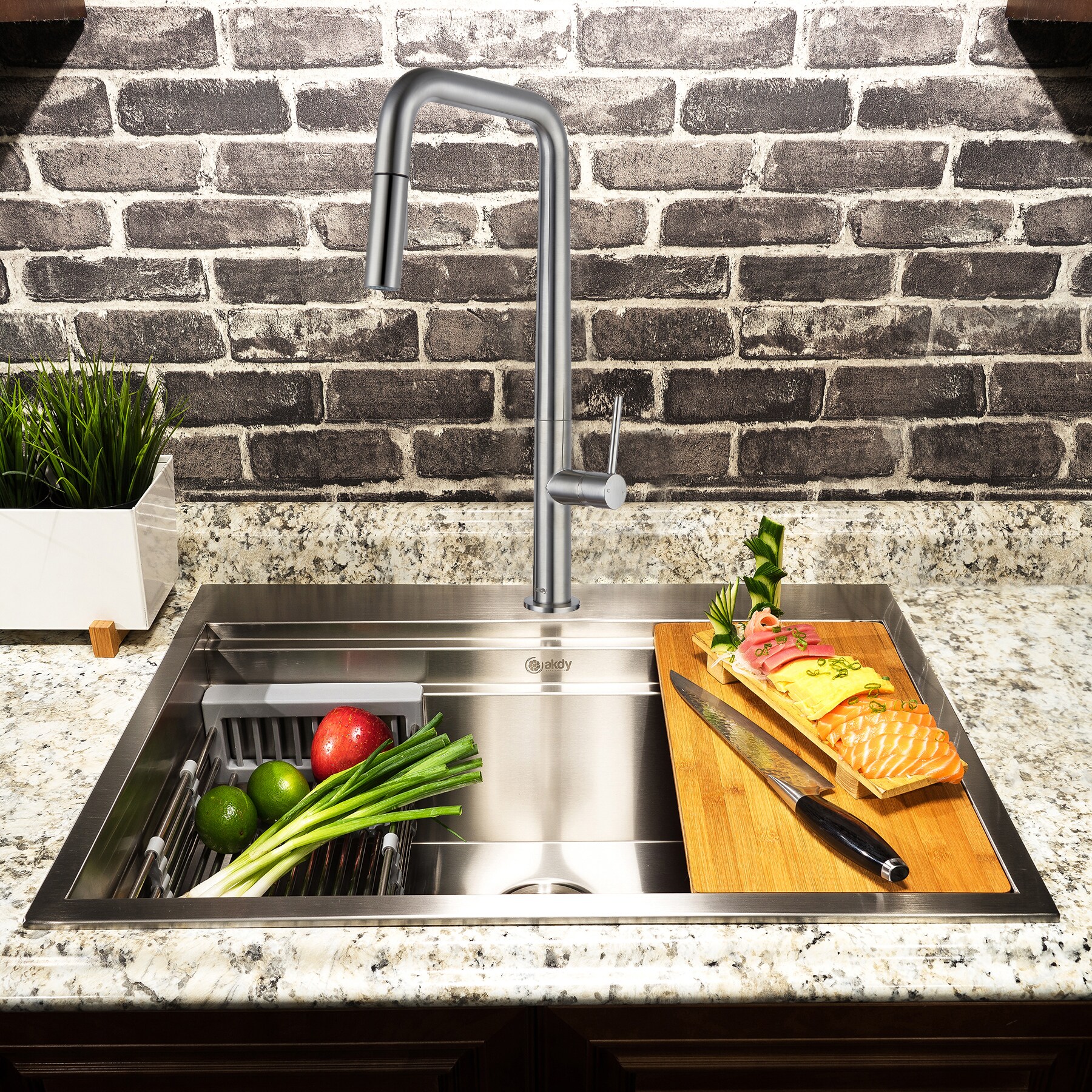 AKDY KS0236-22-2 Kitchen-Sinks - View #2
