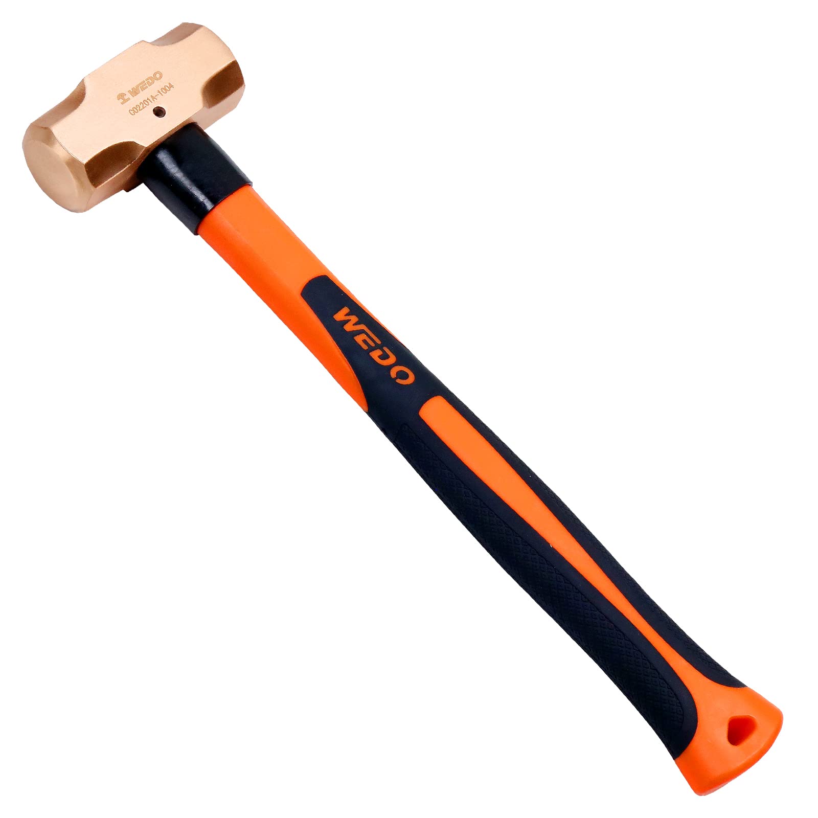 KIWDZFU Copper Sledge Hammer with Fiberglass Handle Long Straight Handle Length 400mm 16 inches 4lb durable home and garden accessory designed #LKI0817A725