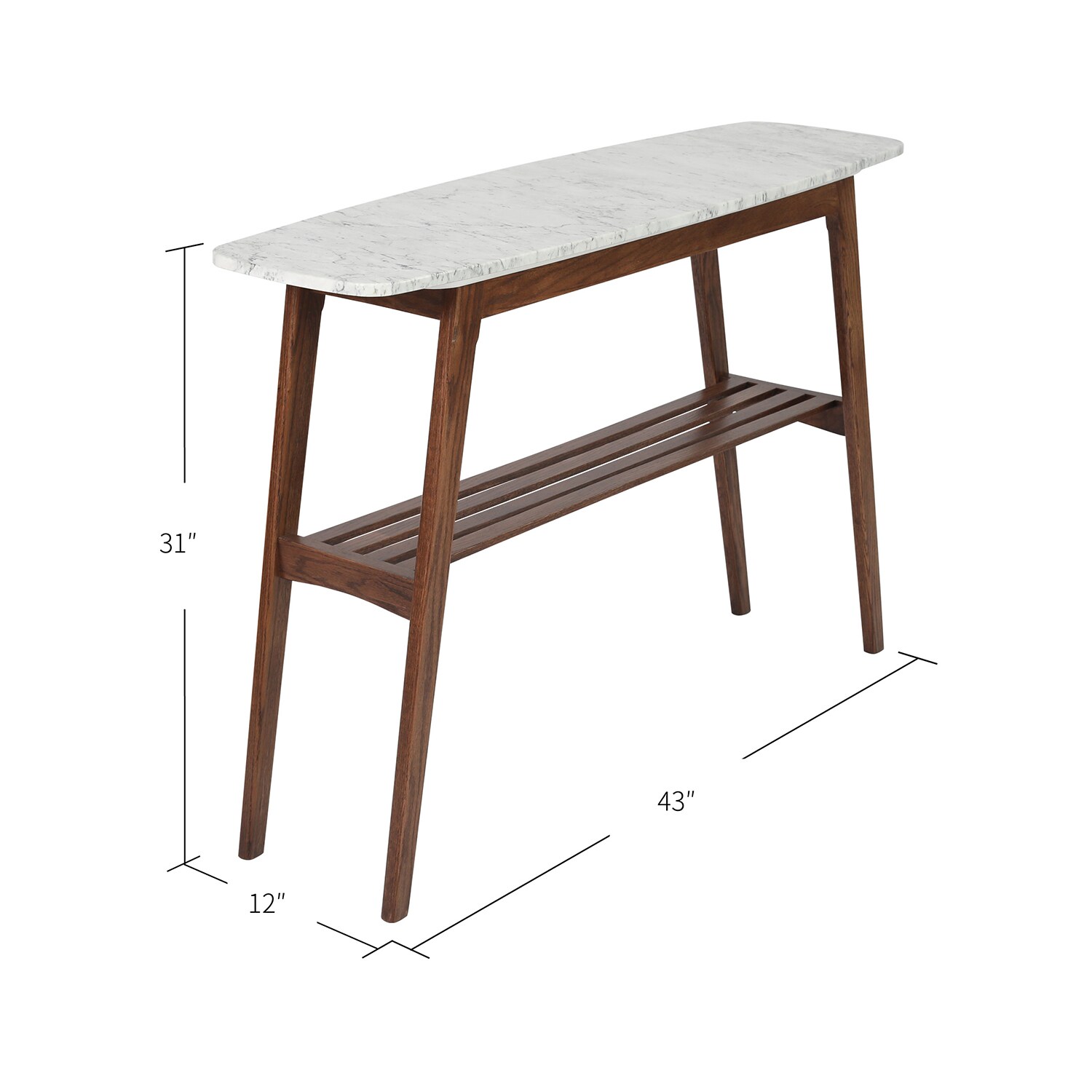 The Bianco Collection TBC-4062-PT1834-WHT Console-Sofa-Tables - View #5