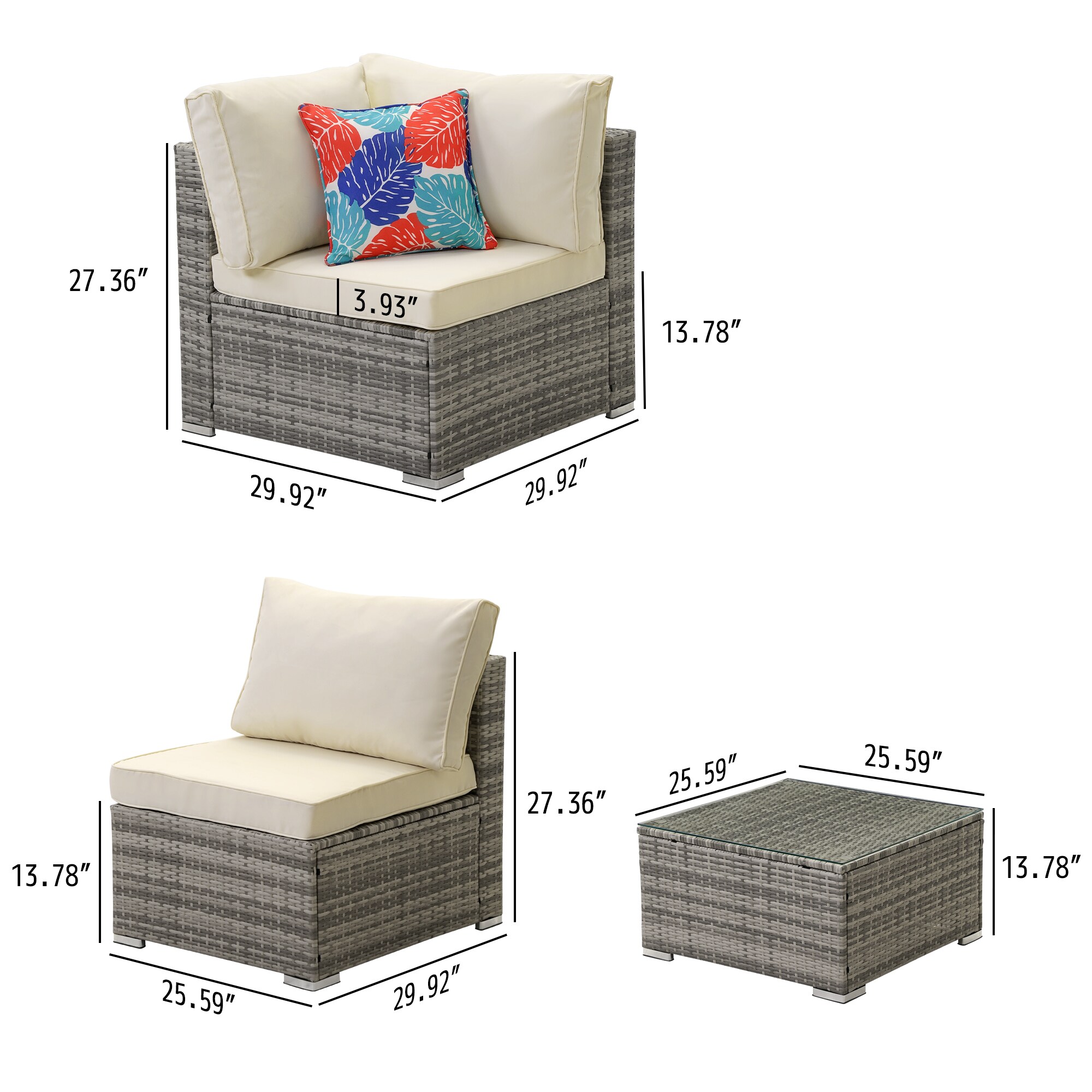 FOREST HOME FT-ZJ114BRBE Patio-Conversation-Sets - View #2