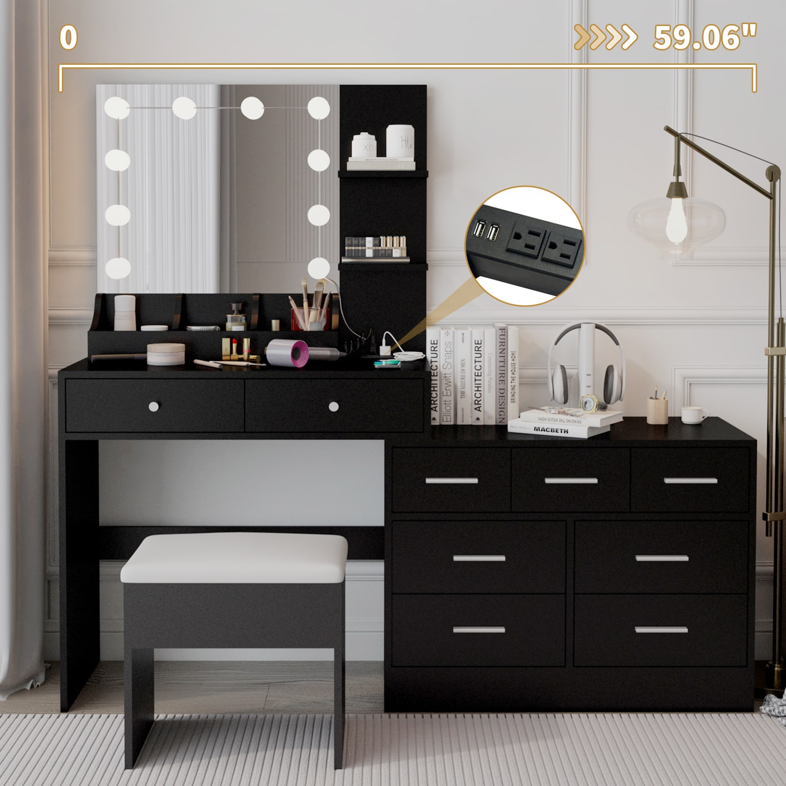 Outopee LO1G52005612 Bedroom-Vanities - View #5