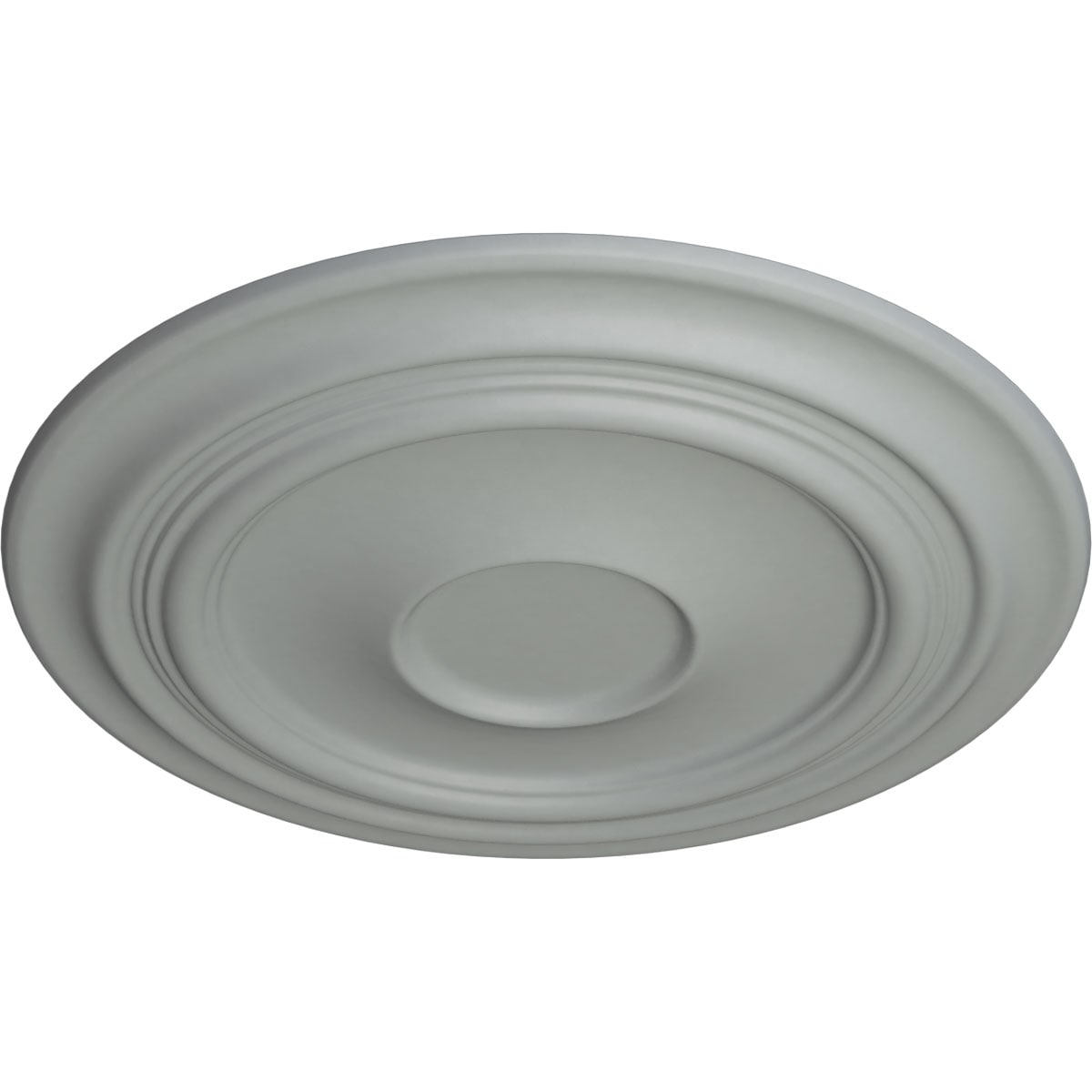 Primed White Traditional Polyurethane Ceiling Medallion, 24.38"