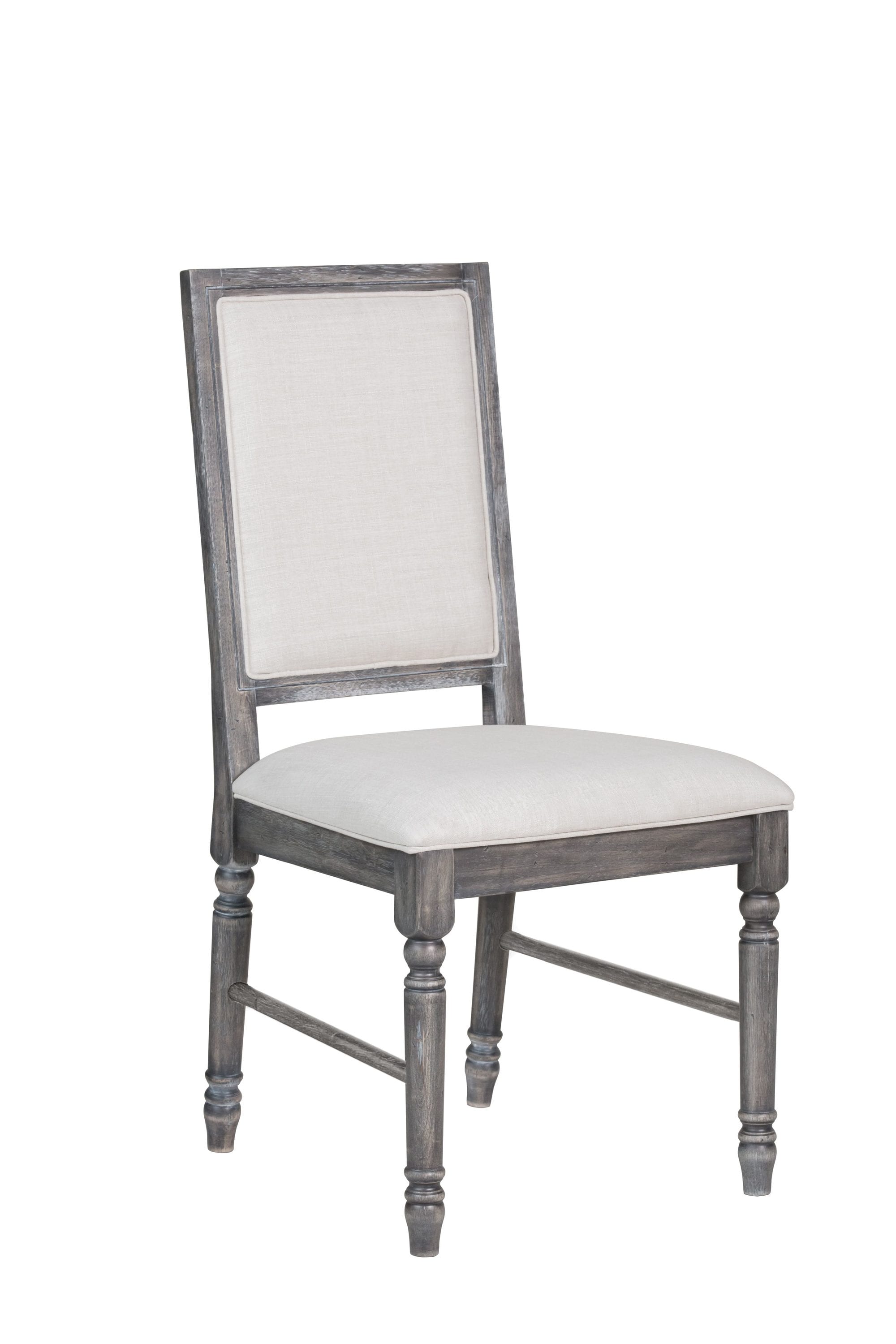 HomeRoots 318900 Amelia Contemporary/Modern Linen Dining Side Chair (Wood Frame)
