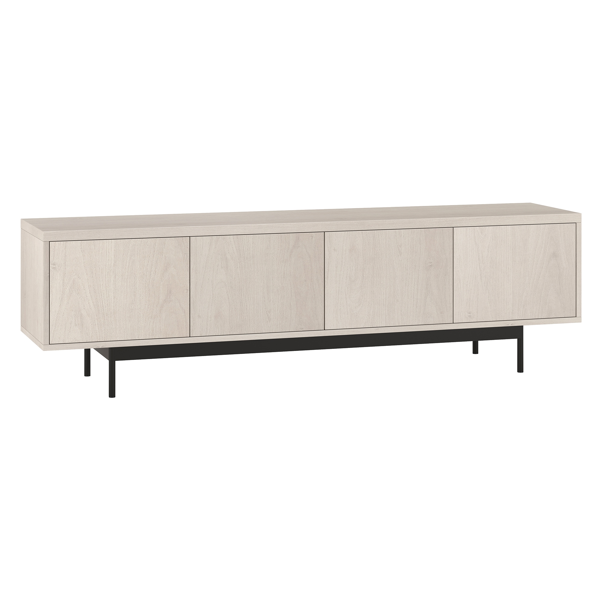 Hailey Home TV2037 Abington Transitional Alder White TV stand ( Accommodates TVs more than 70-in )