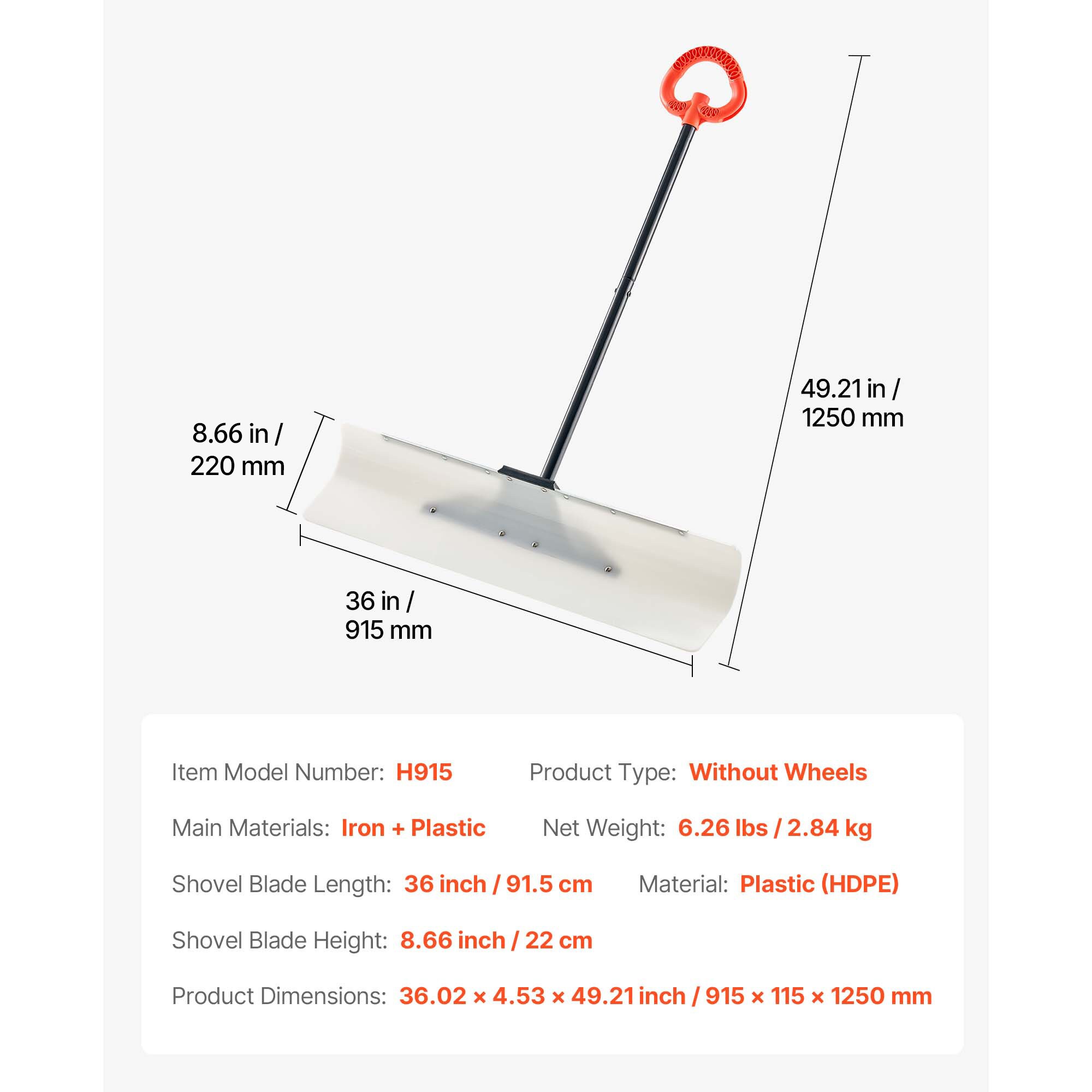 VEVOR SCWLKSL3540I11628V0 Snow-Shovels - View #7