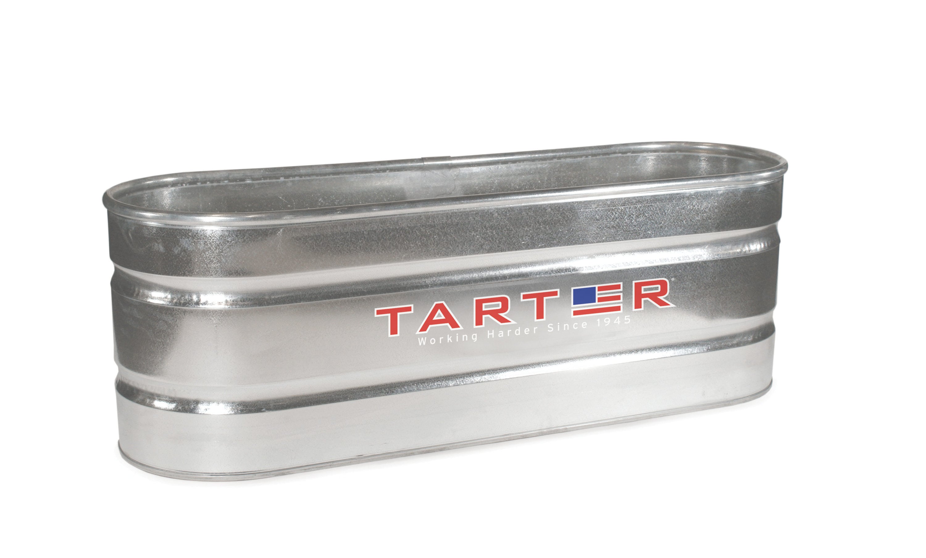 Tarter 170-Gallons Galvanized Steel Water Trough Galvanized Steel Stock Tank