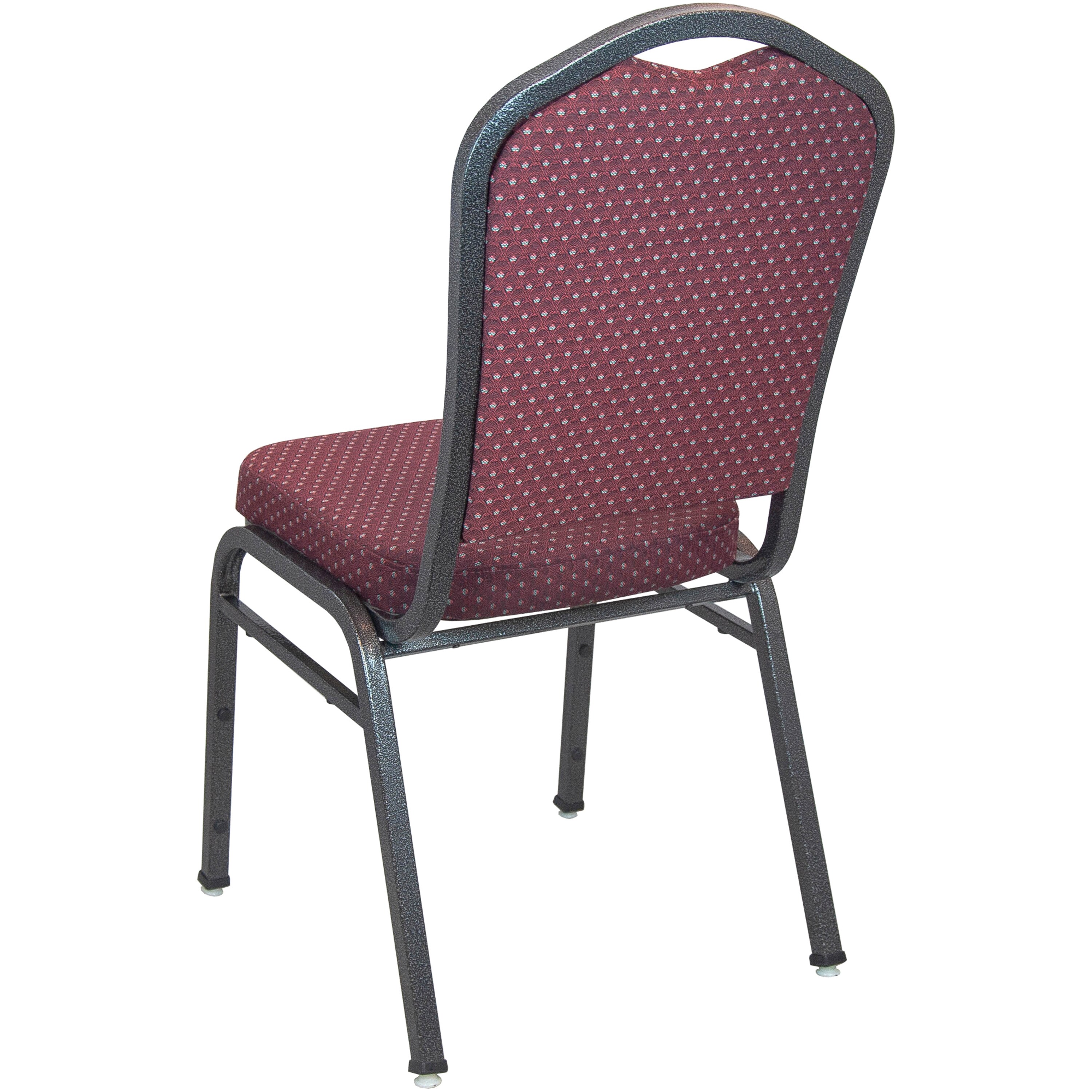 Emma + Oliver Premium Burgundy-patterned Crown Back Banquet Chair ...
